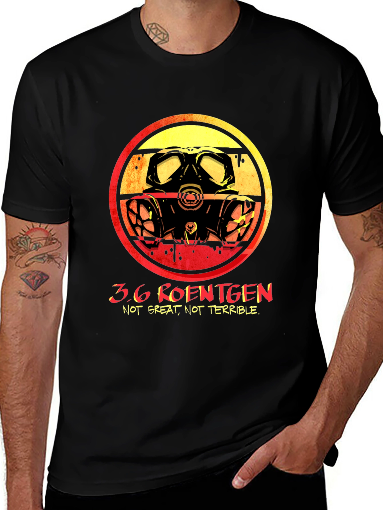 Black 3.6 Roentgen Graphic Tee - Not Great, Not Terrible main image