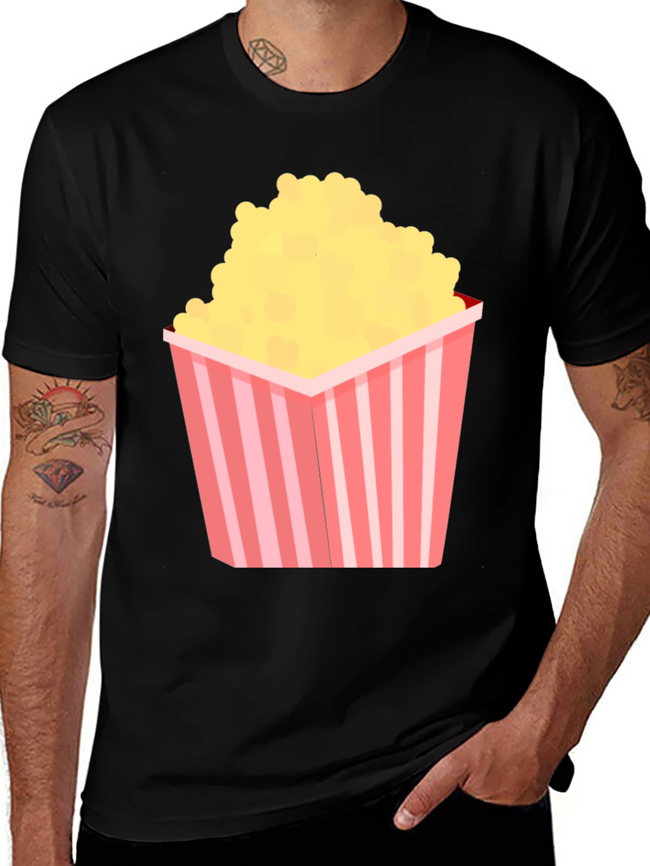 Popcorn Graphic T-Shirt - Movie Night Ready