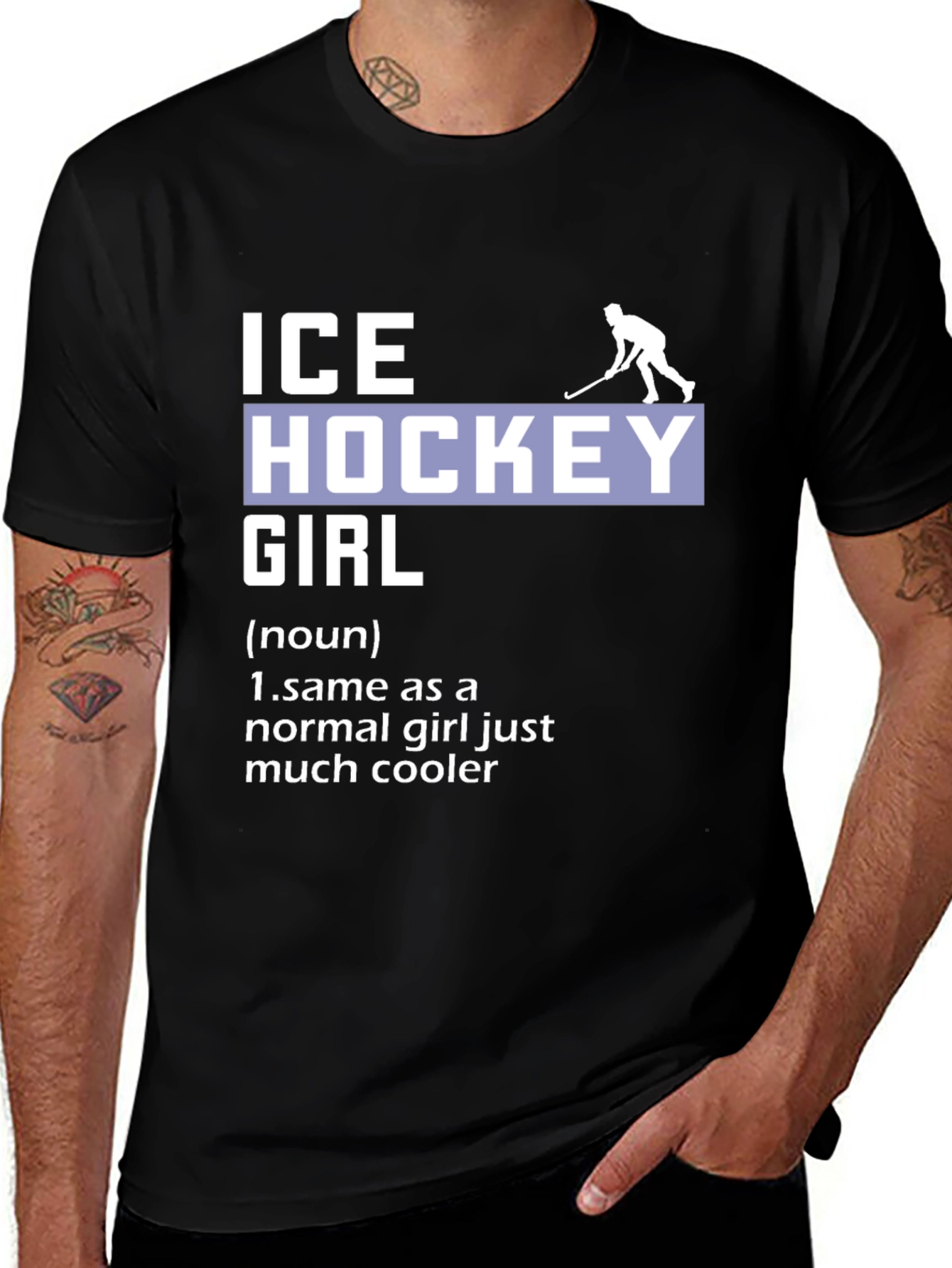 Ice Hockey Girl T-Shirt - For Cool Female Hockey Players