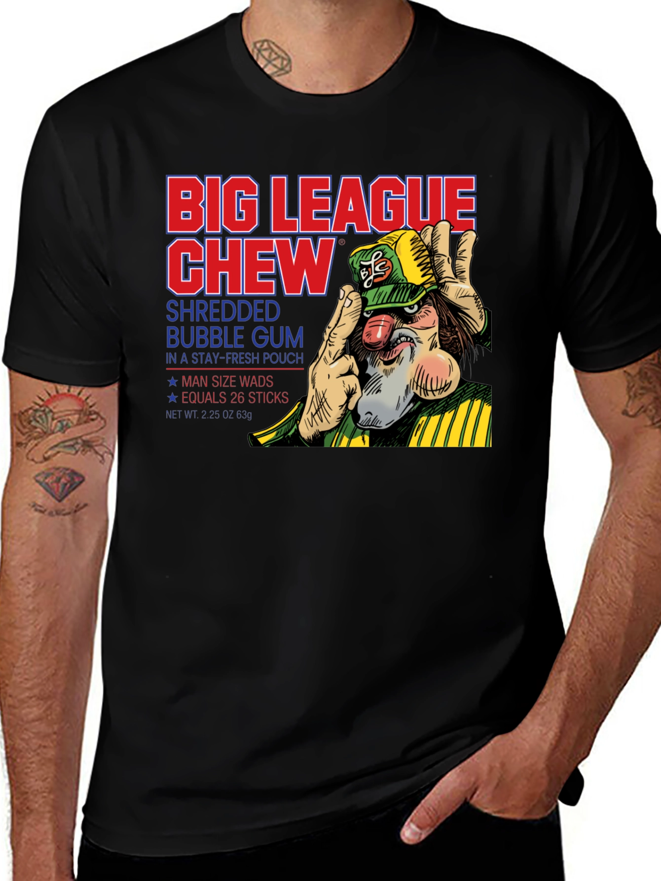 Big League Chew Graphic T-Shirt - Black