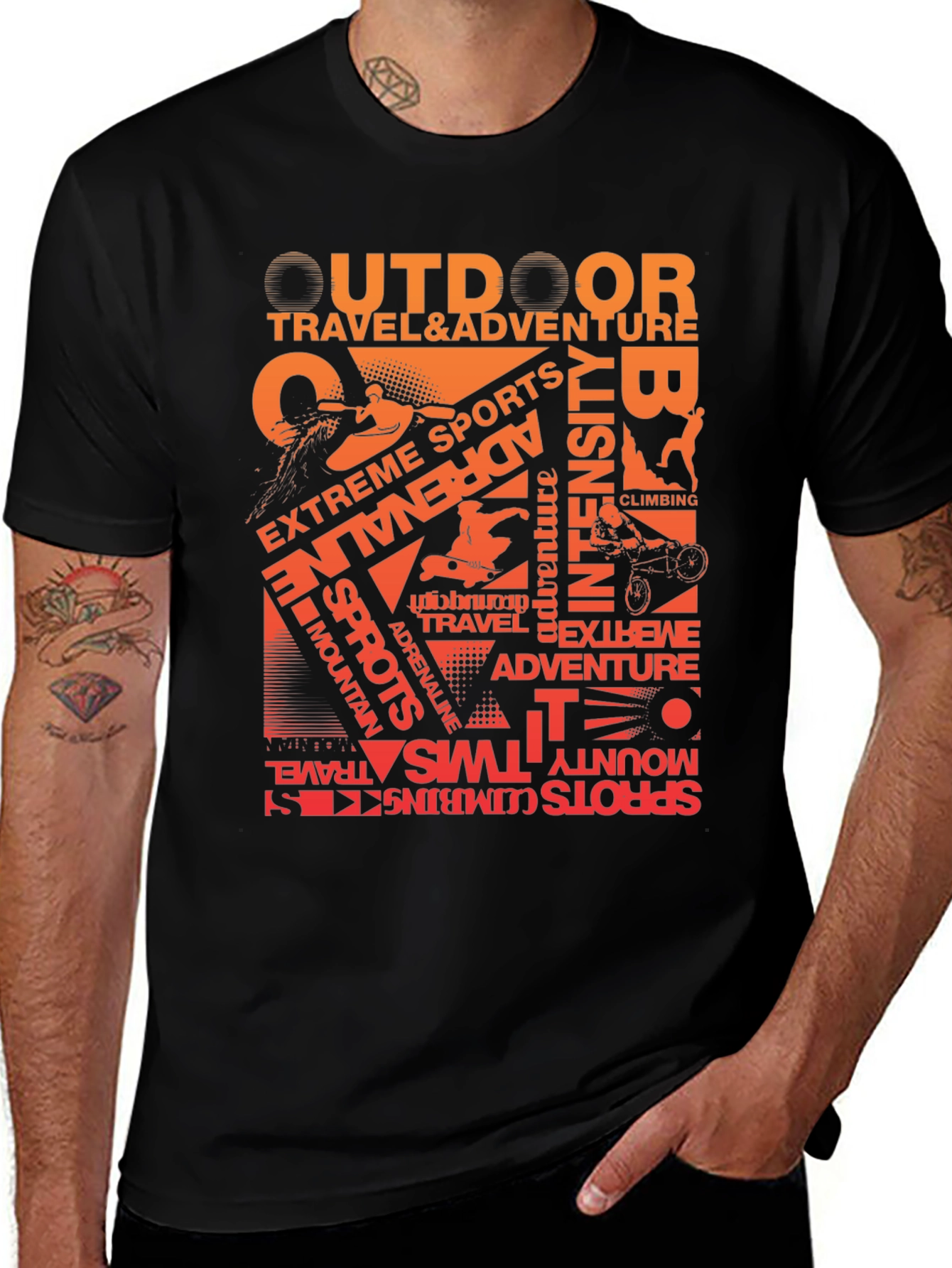 Variant 14 of Outdoor Adventure T-Shirt: Travel & Extreme Sports Graphic Tee