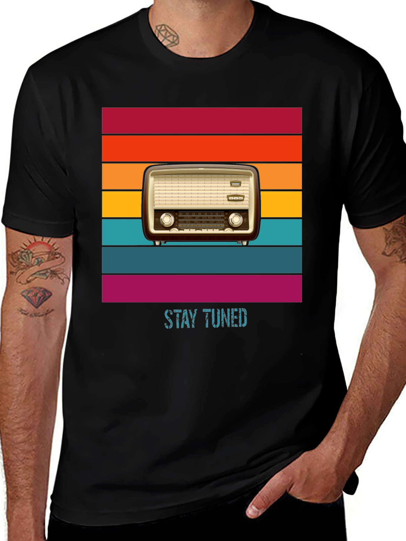 Variant 18 of Retro Radio T-Shirt - Stay Tuned Tee