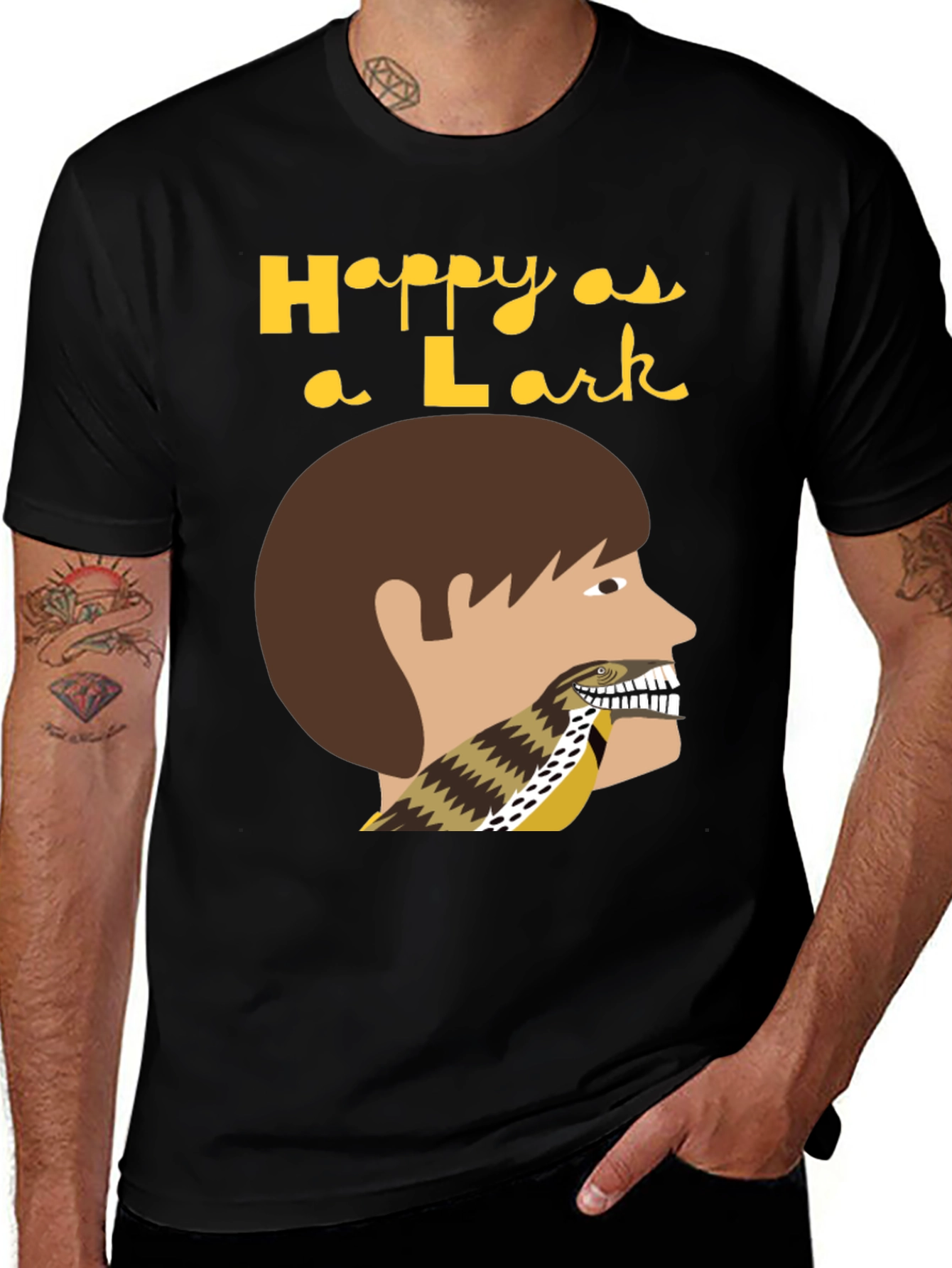 Variant 15 of Happy as a Lark T-Shirt