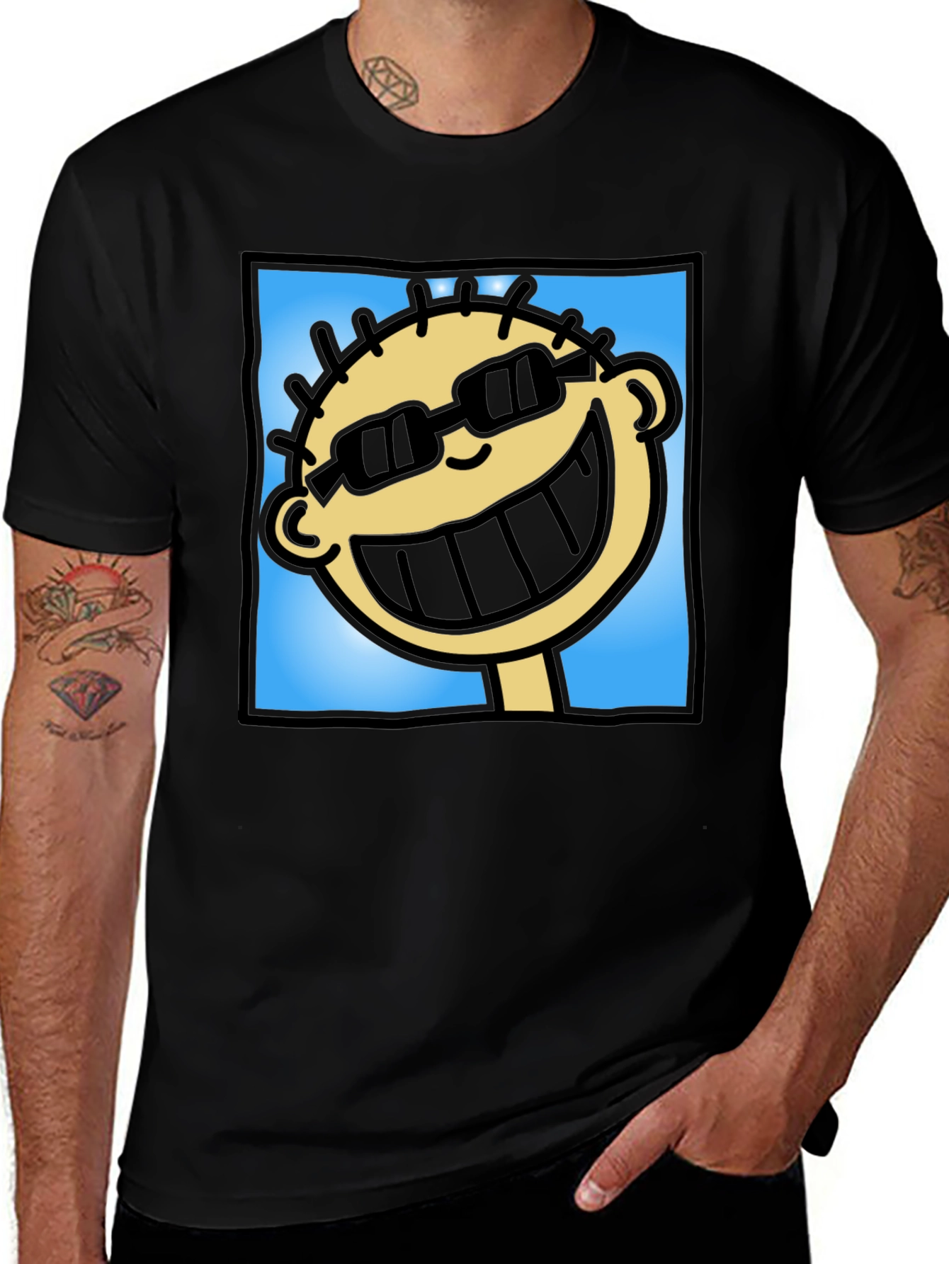 Variant 17 of Cool Cartoon Character Graphic Tee