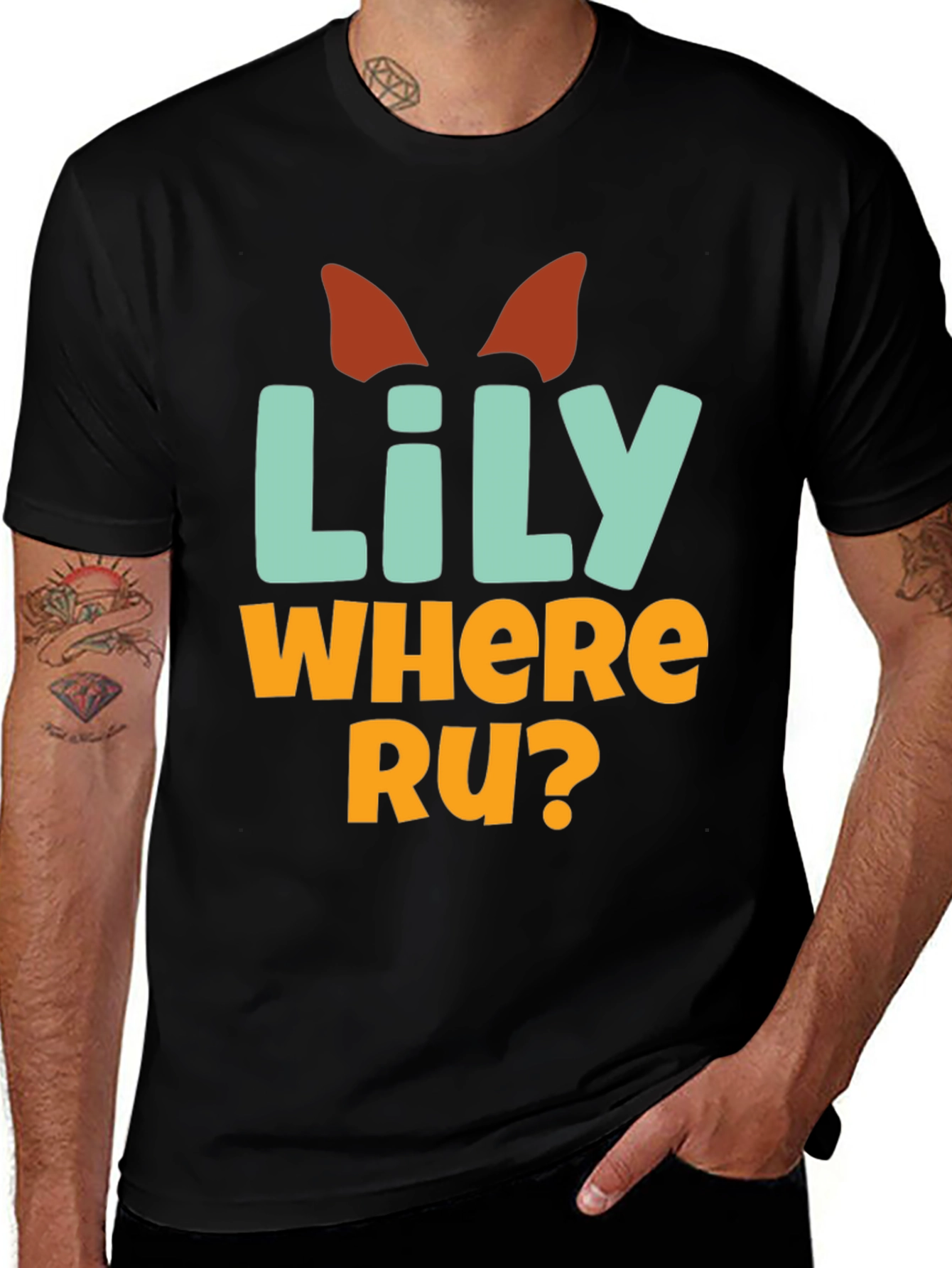 Variant 25 of Lily Where RU? T-Shirt Funny Unisex Tee