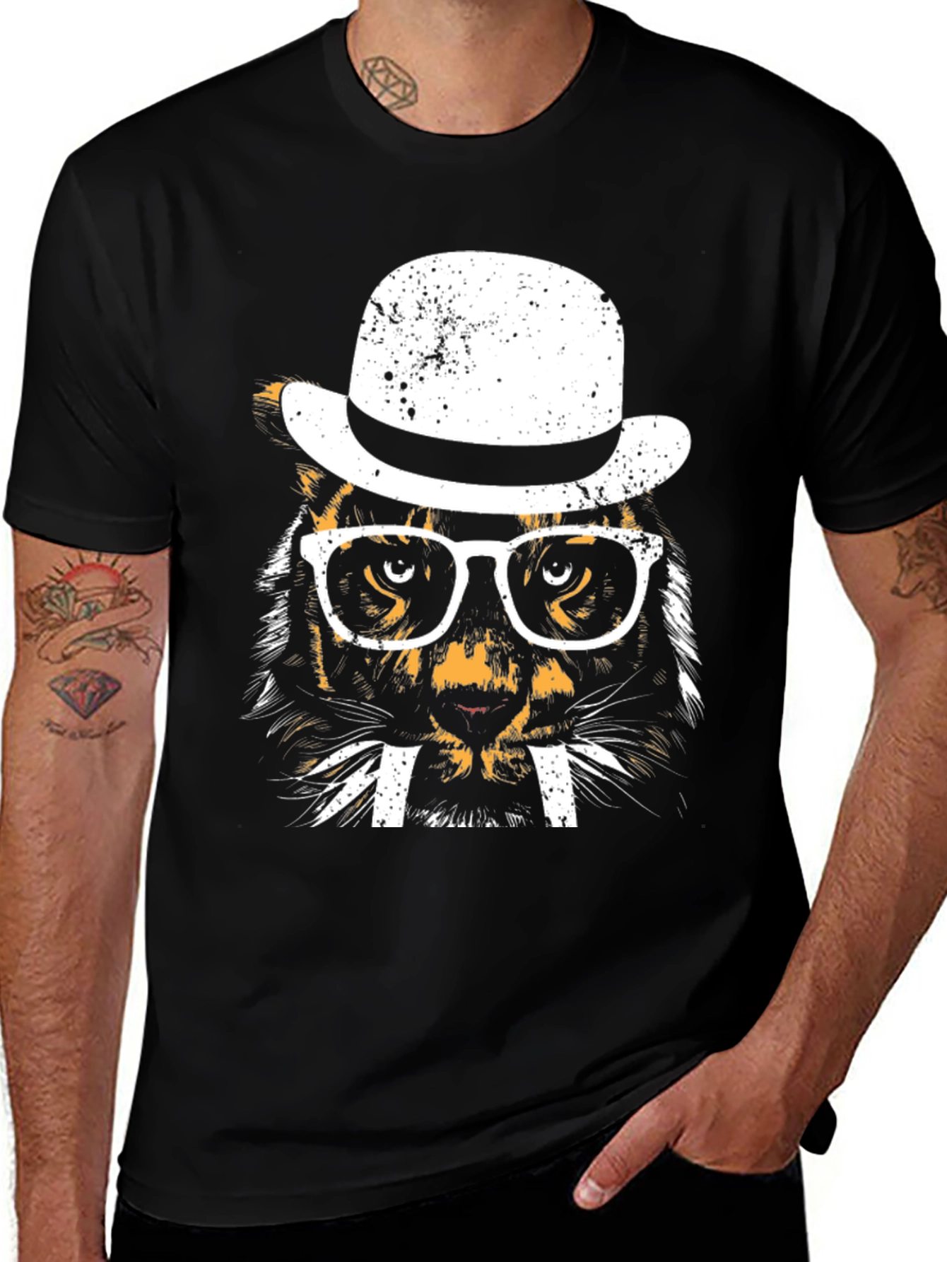 Cool Cat T-Shirt - Unique Tiger Design