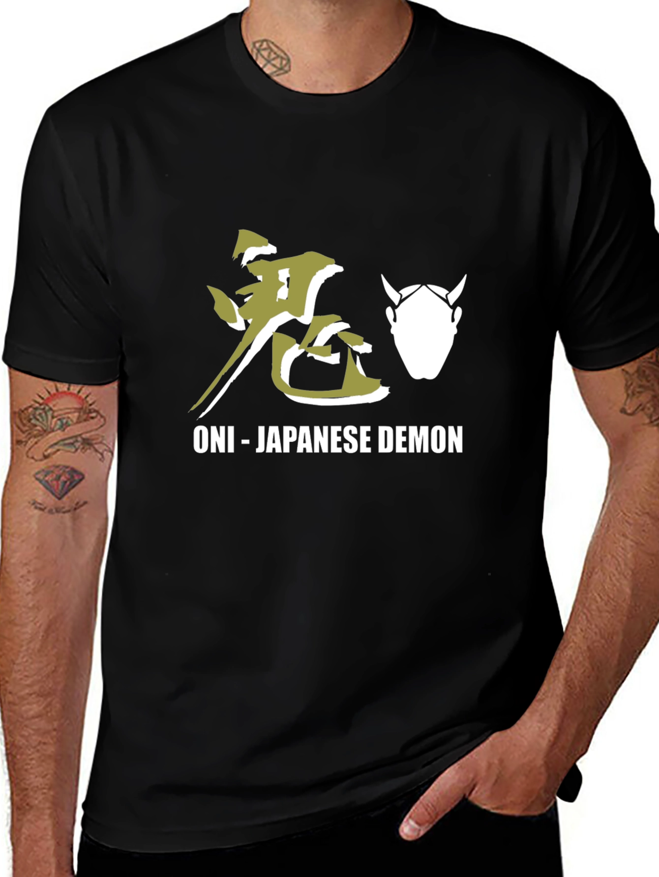 Oni Japanese Demon Black T-Shirt