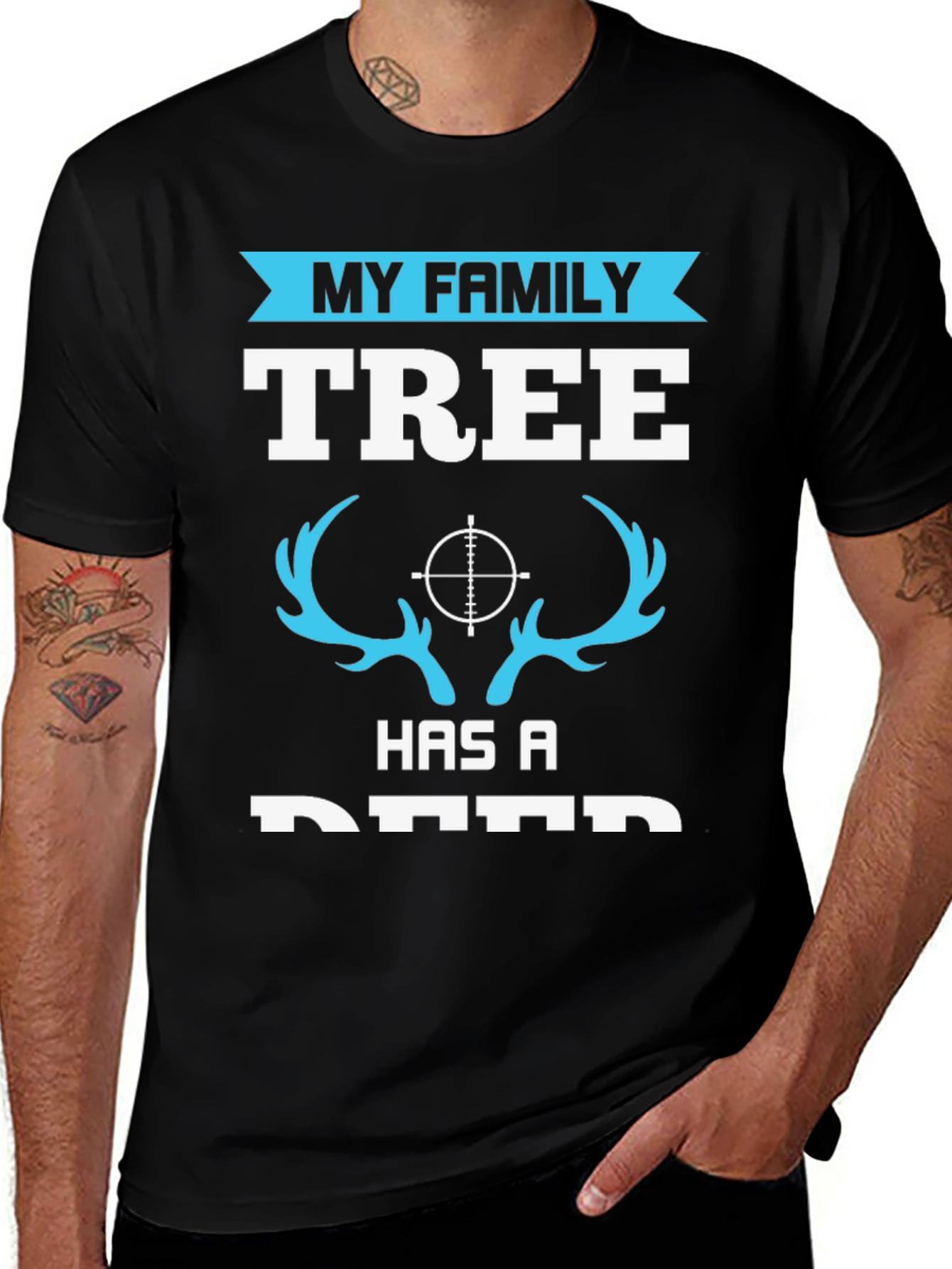 Variant 2 of My Family Tree Deer Hunting T-Shirt