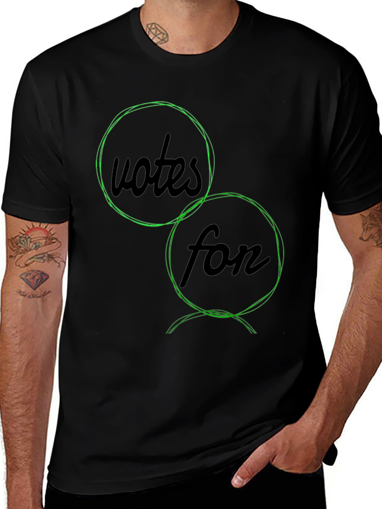 Variant 21 of Votes for Honor Tee - Black Graphic T-Shirt
