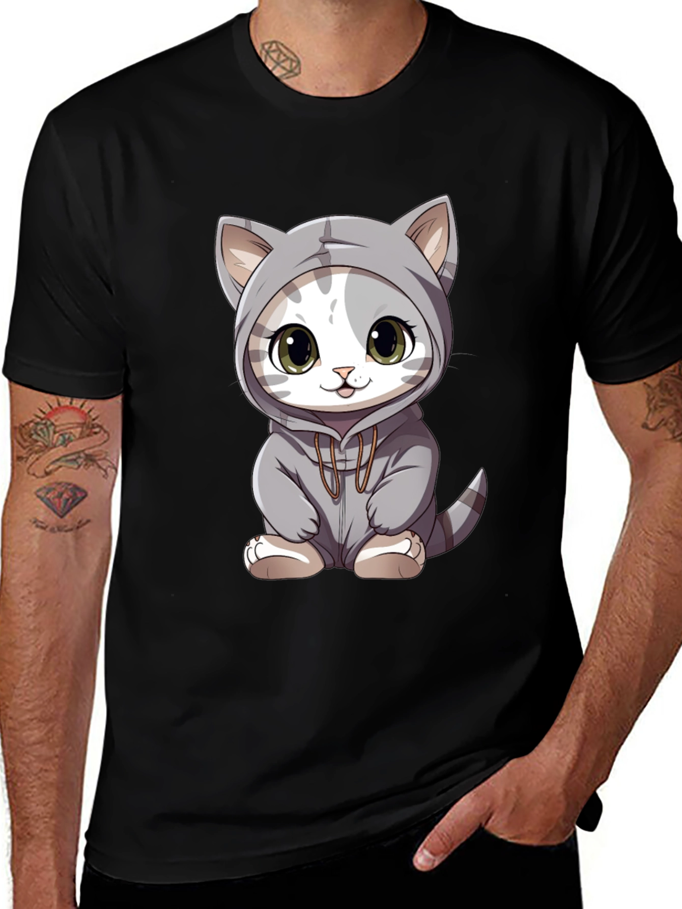 Variant 29 of Cute Cat Hoodie T-Shirt