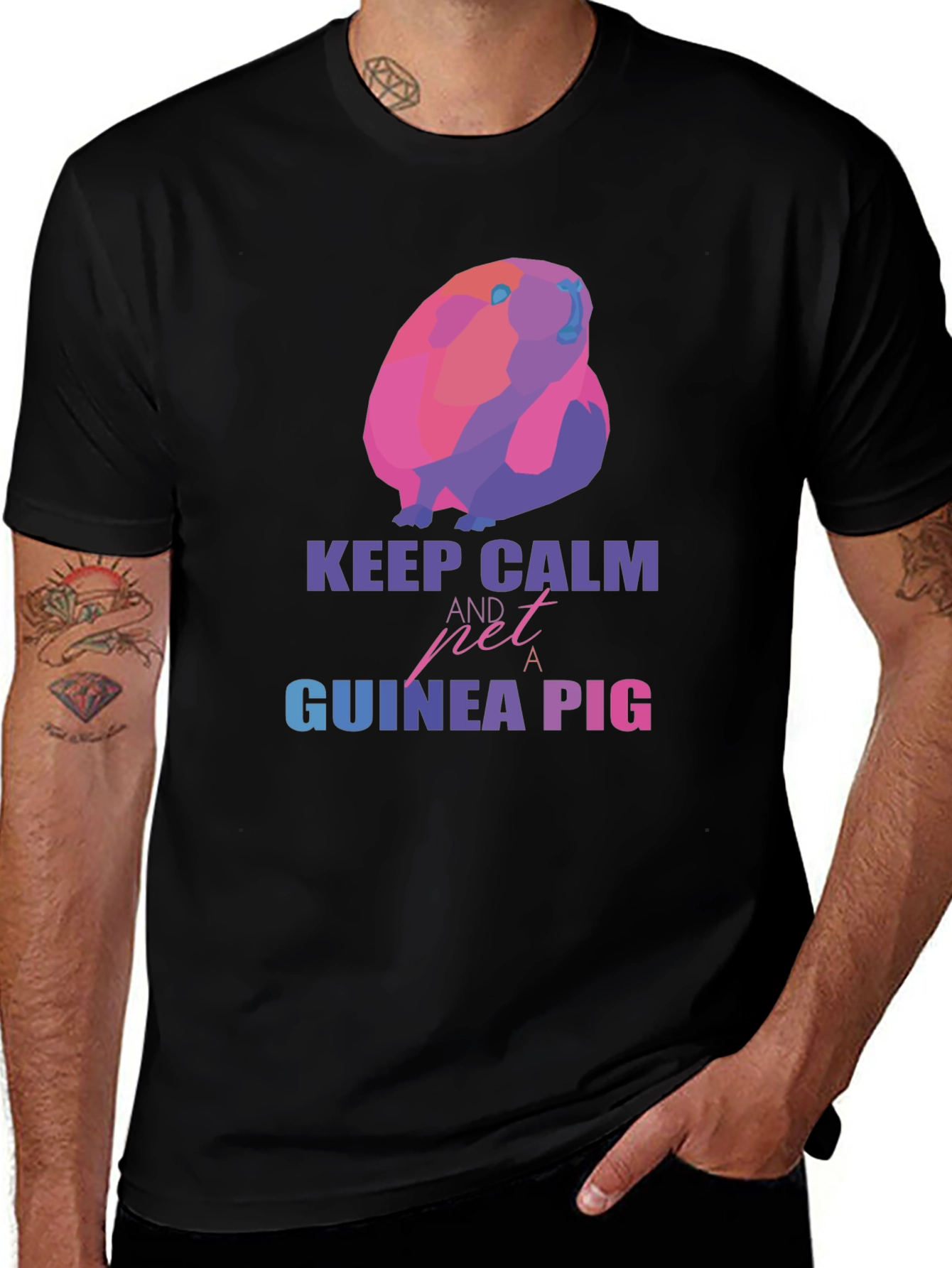 Variant 27 of Keep Calm Guinea Pig Graphic T-Shirt