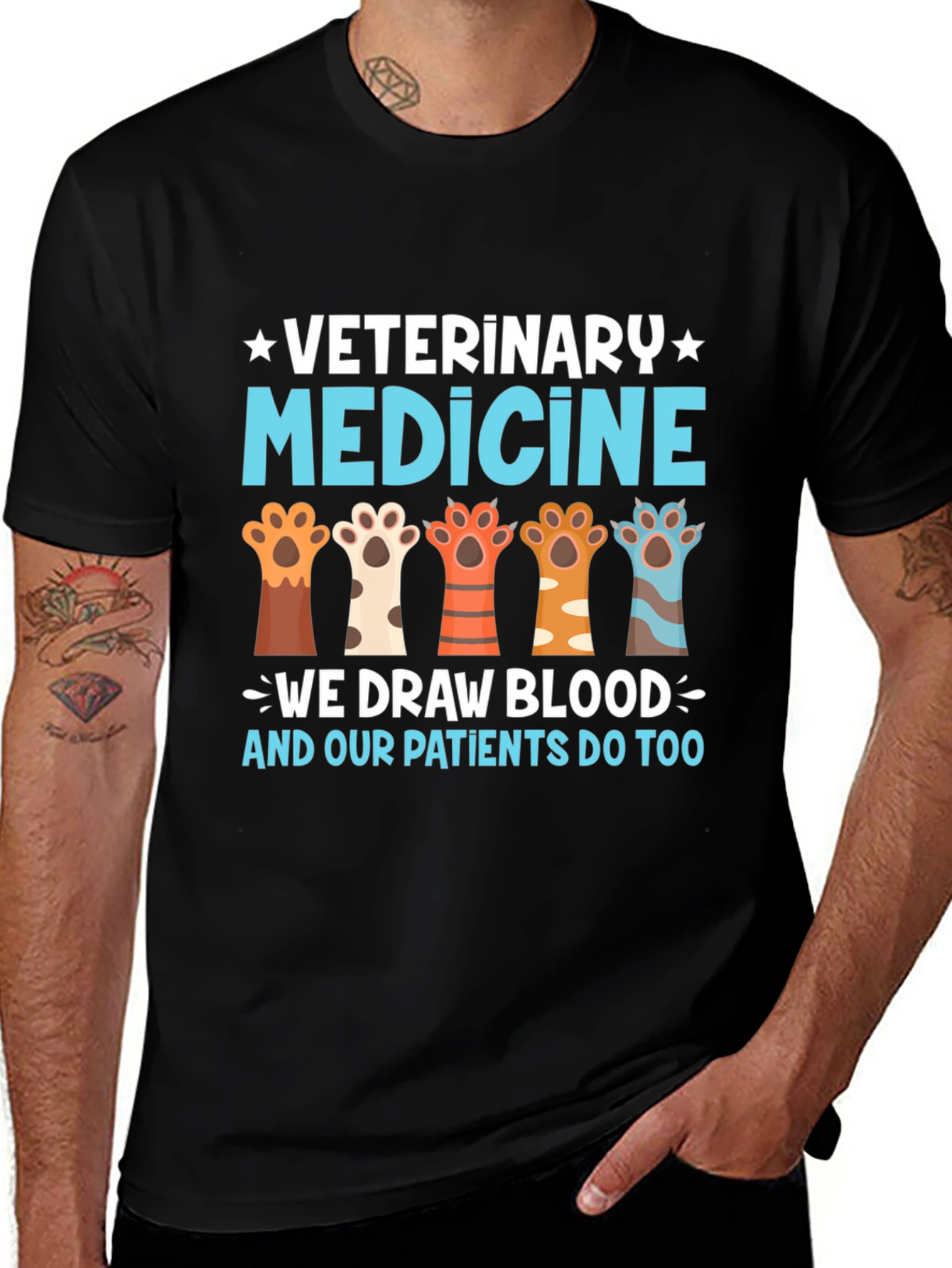 Variant 15 of Veterinary Medicine T-Shirt - We Draw Blood