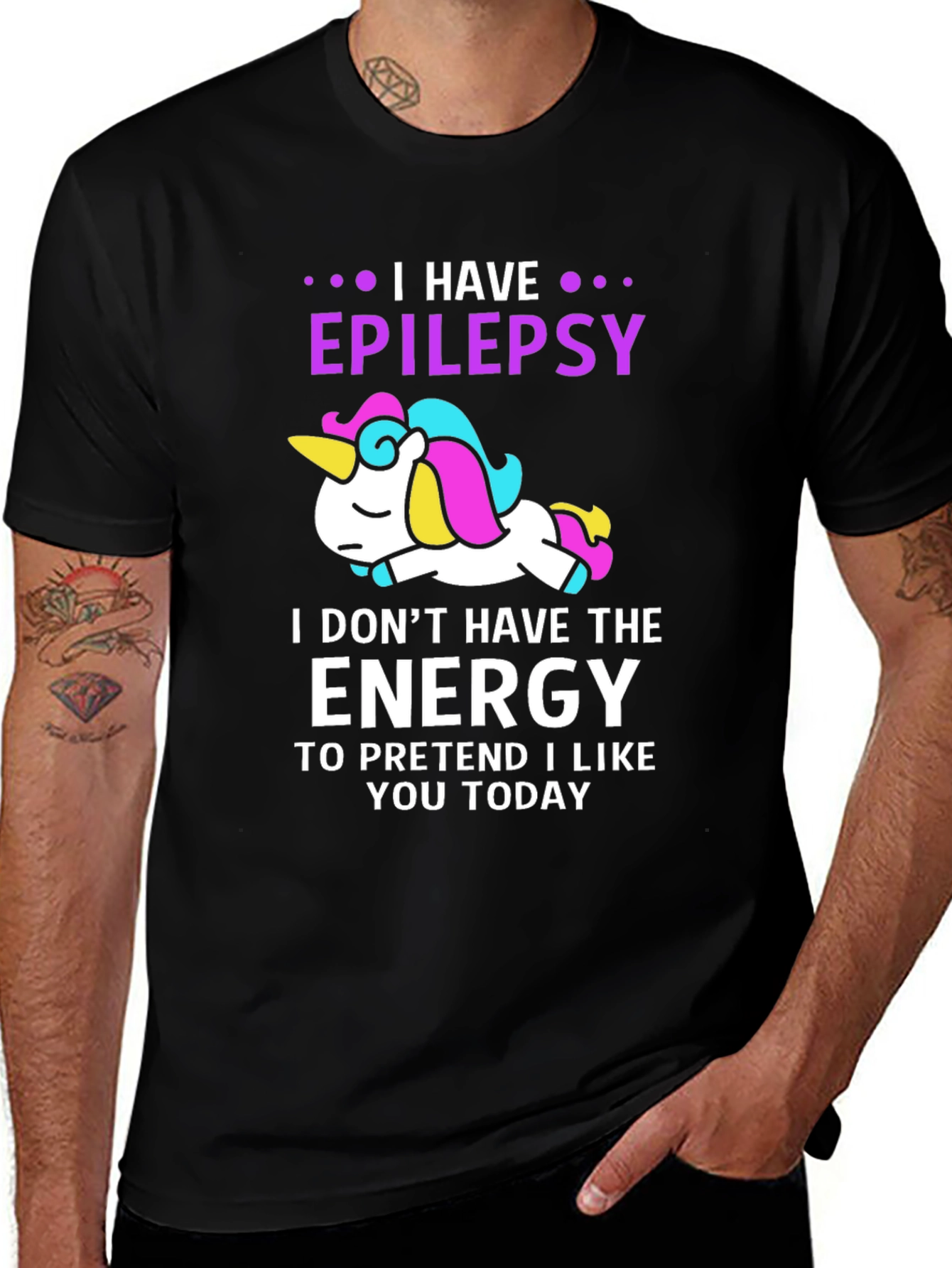 Variant 26 of Epilepsy Unicorn Graphic Tee - Energy Today