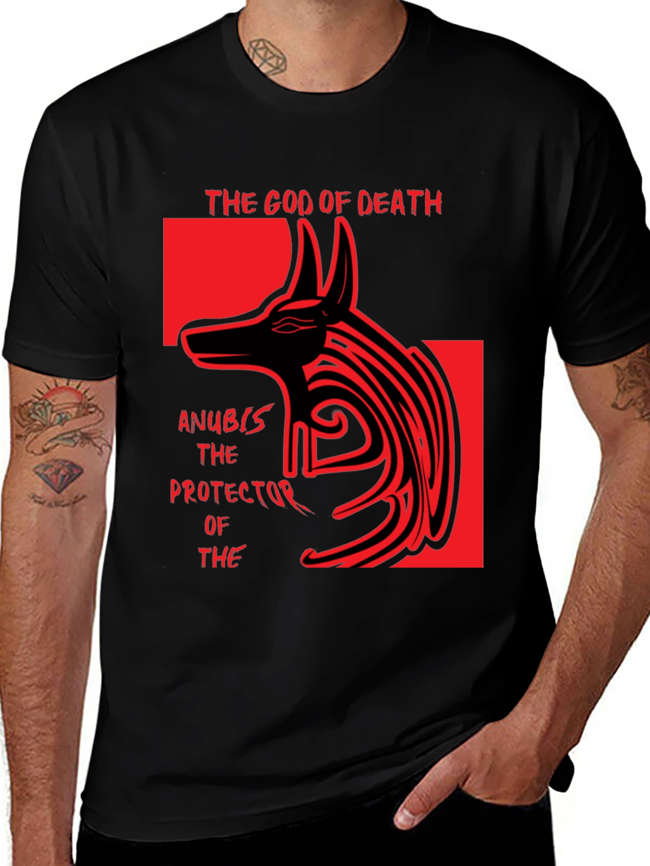 Anubis God of Death Graphic T-Shirt