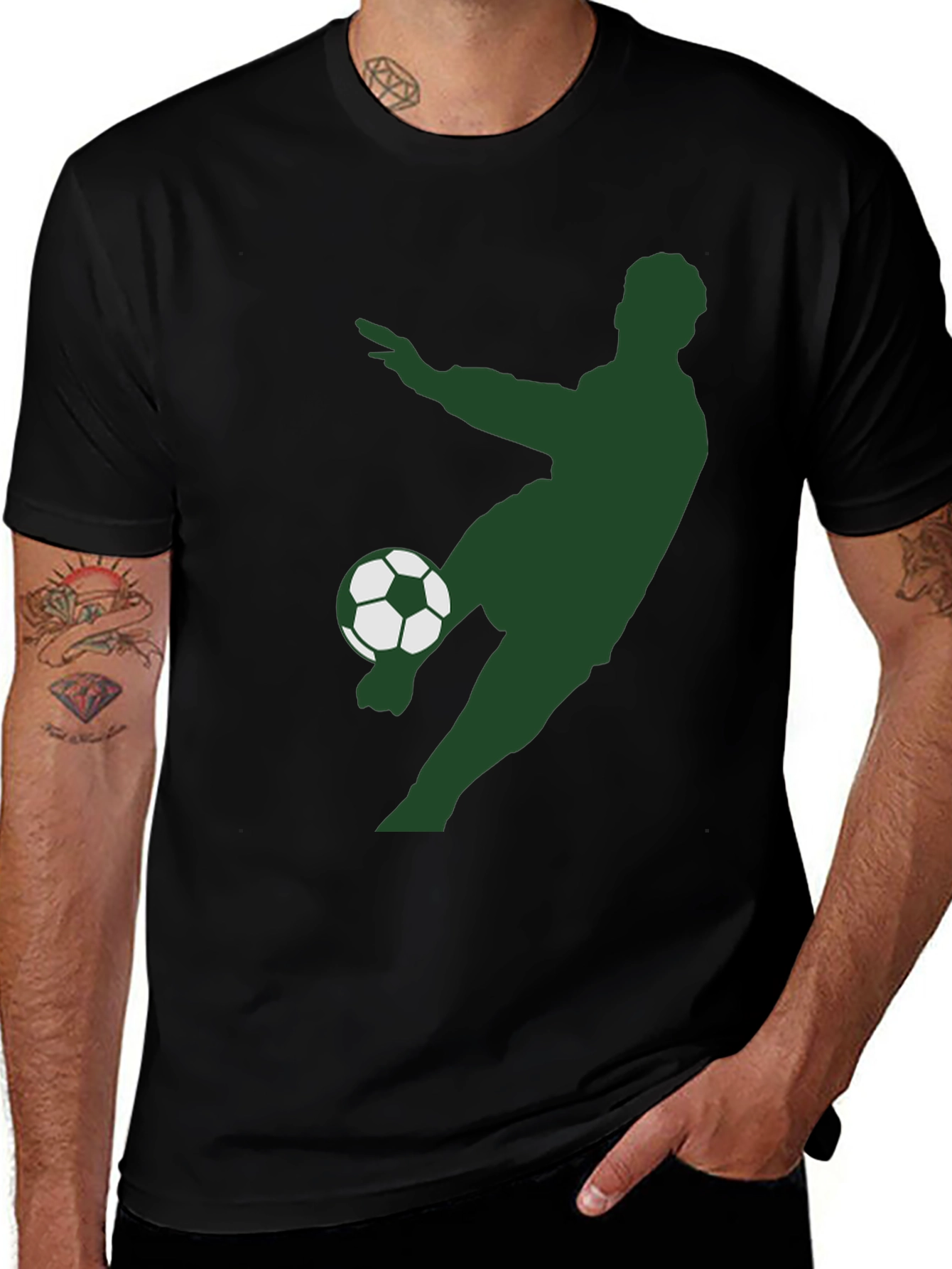 Variant 10 of Soccer Player Graphic T-Shirt