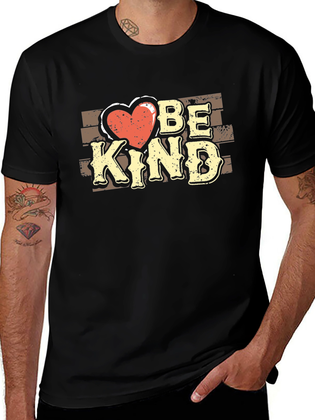 Variant 2 of Be Kind Graphic T-Shirt - Soft Cotton Blend