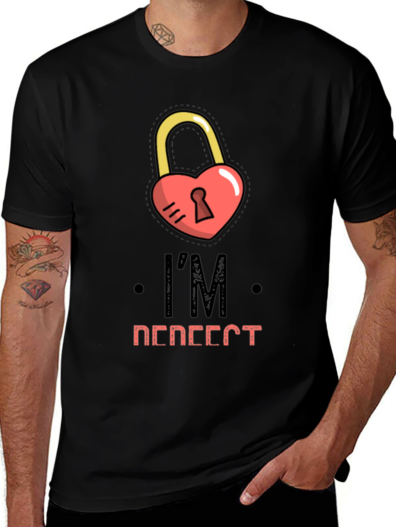 Variant 5 of Heart Lock T-Shirt - I'm Locked In