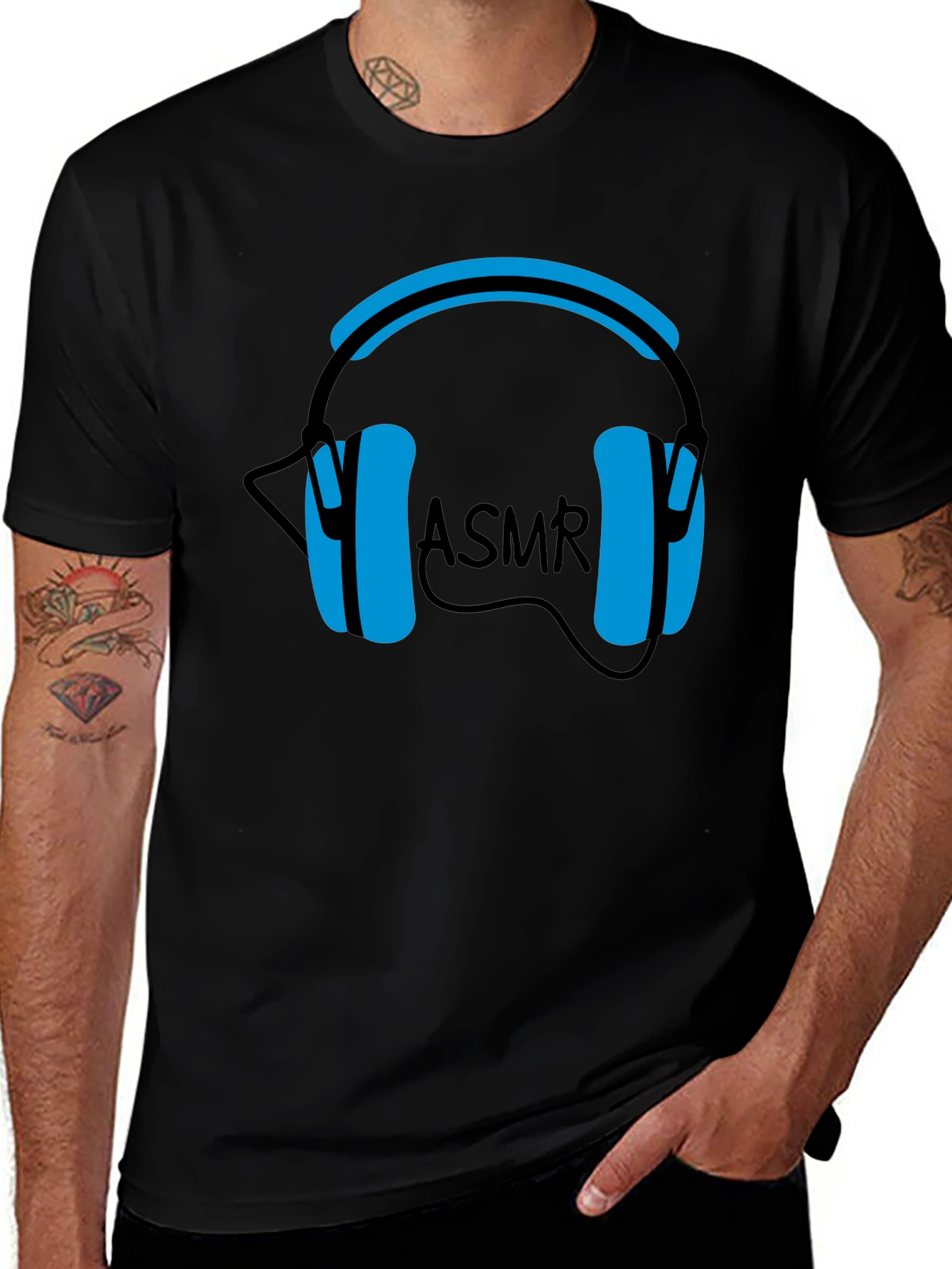 Variant 25 of ASMR Headphones Graphic T-Shirt - Relax & Unwind