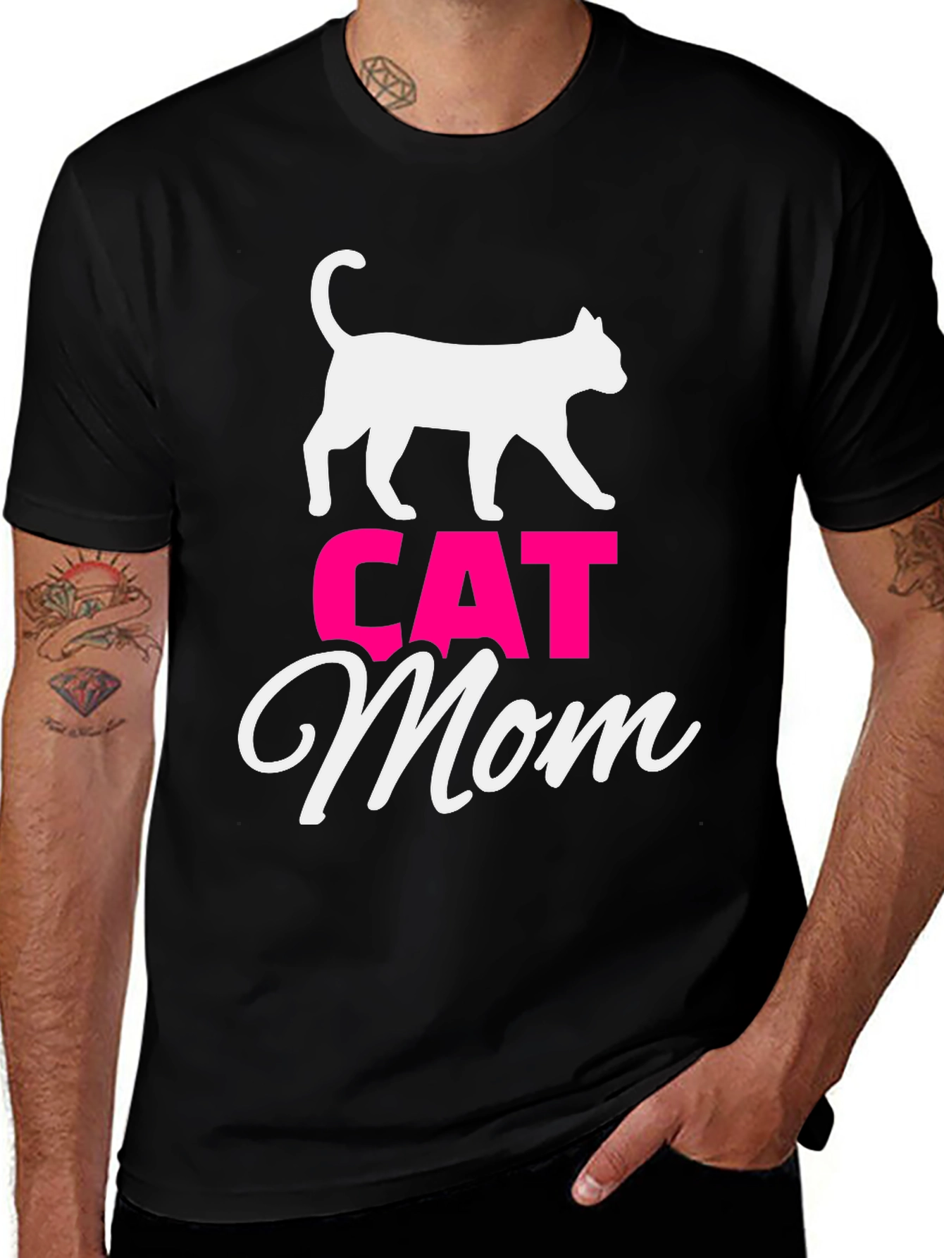 Variant 22 of Cat Mom Graphic T-Shirt