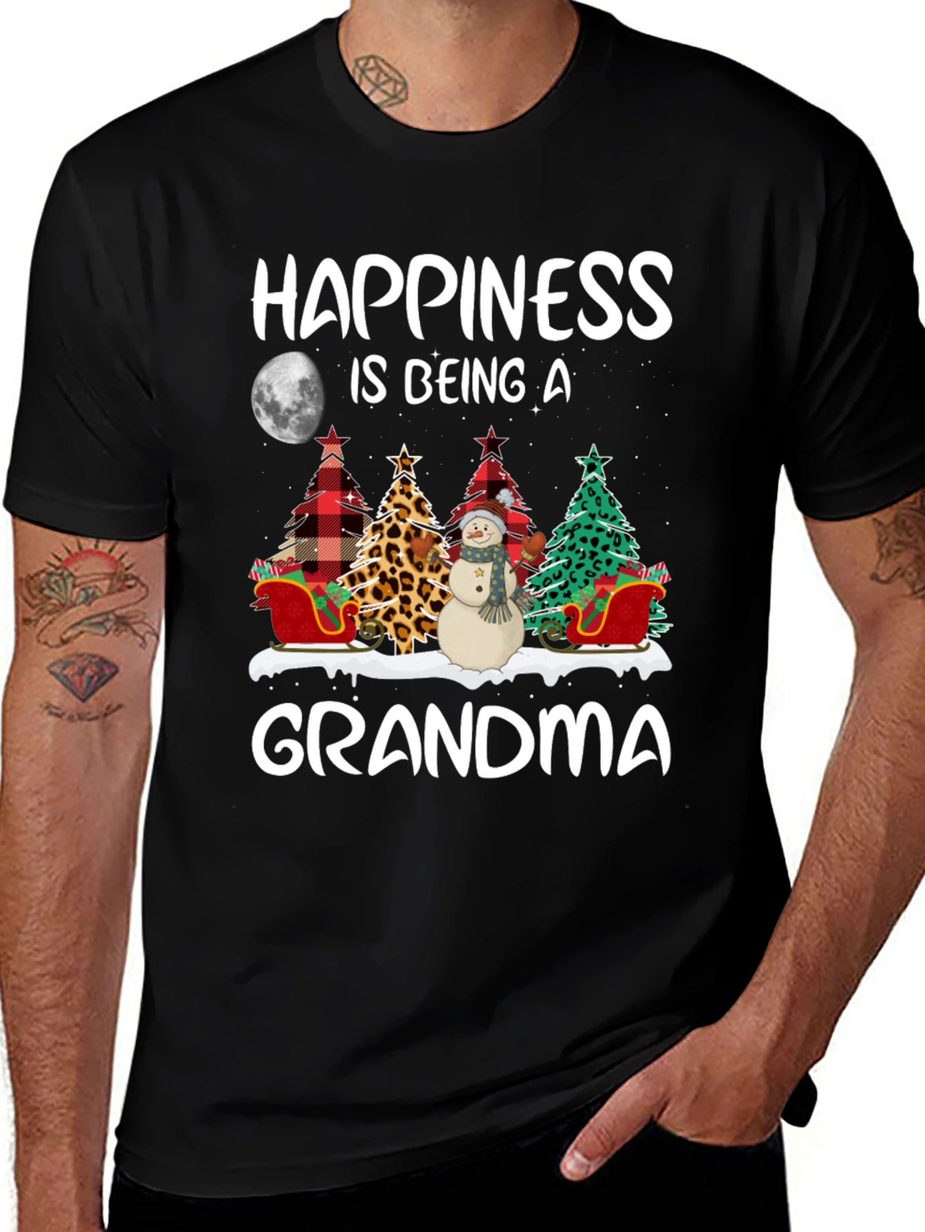 Variant 12 of Grandma Happiness Christmas T-Shirt