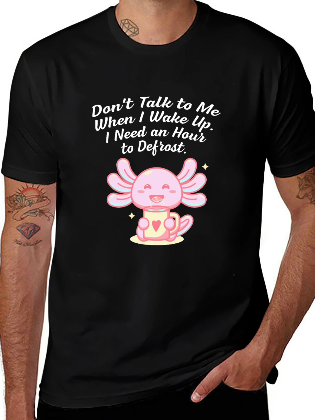 Variant 12 of Funny "Don't Talk to Me" Axolotl Graphic T-Shirt