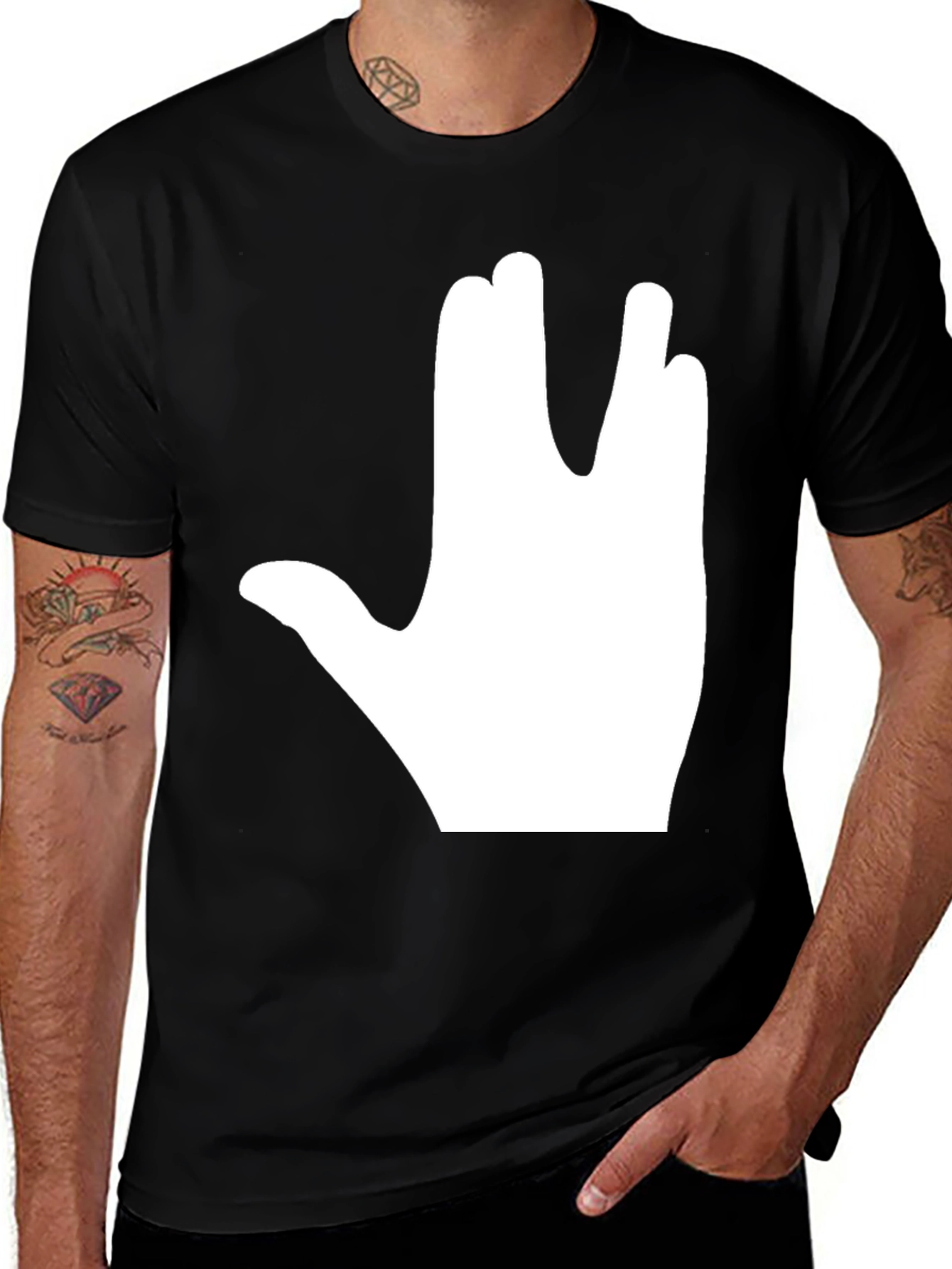 Variant 9 of Live Long and Prosper T-Shirt - Black