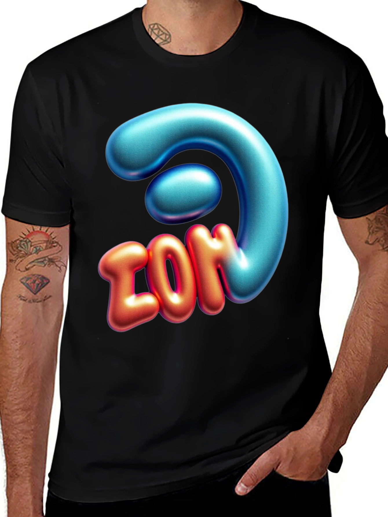 Variant 29 of Fun Graphic T-Shirt - Bold 3D Design - Casual Wear