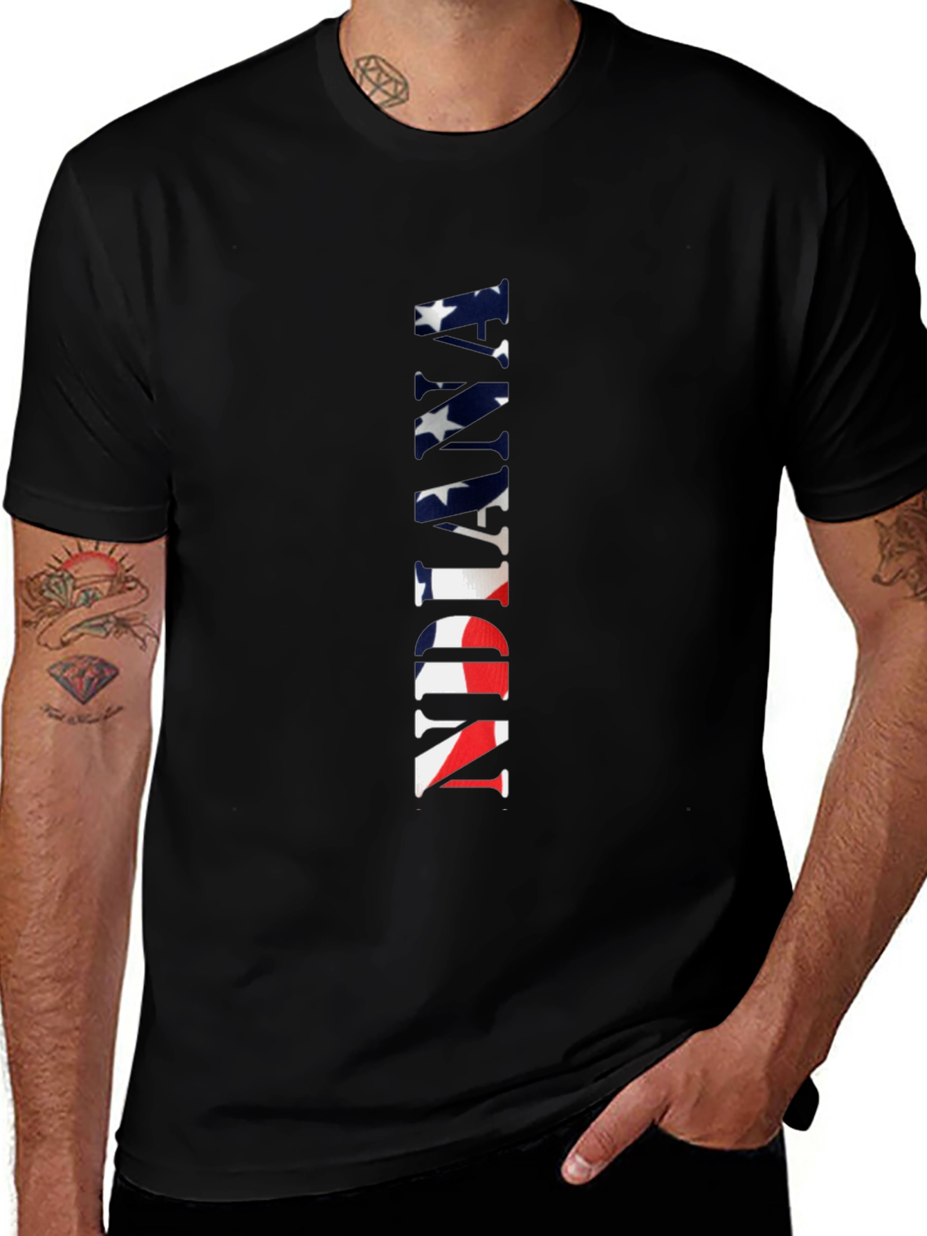 Indiana Flag T-Shirt Patriotic Pride