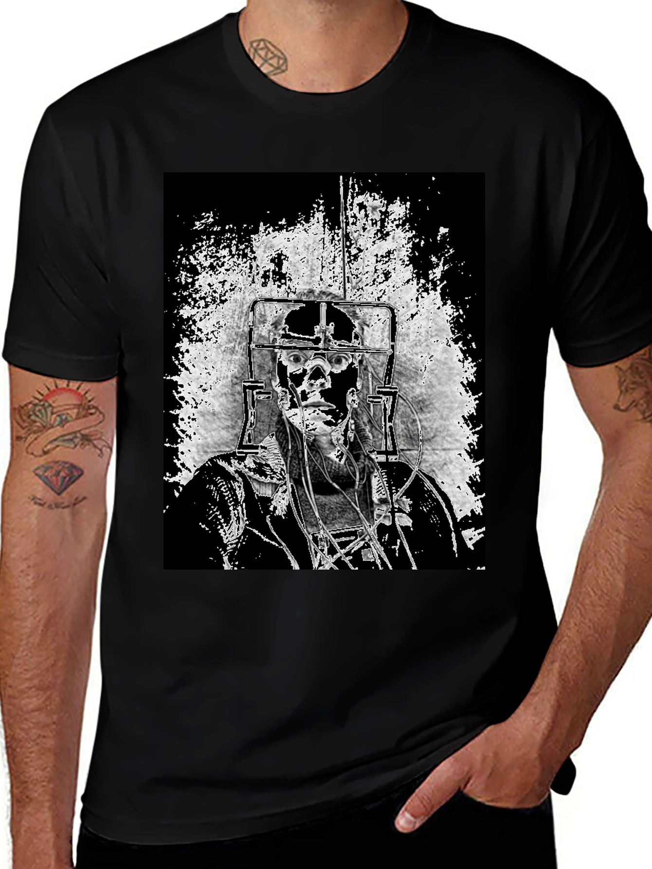 Variant 4 of Electroshock Therapy Graphic T-Shirt