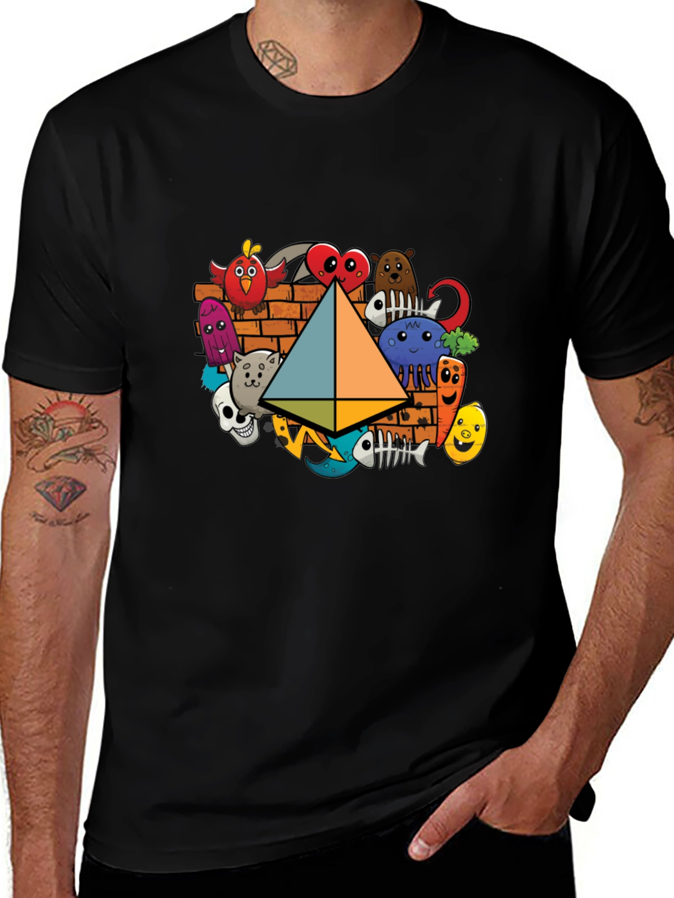 Variant 28 of Colorful Doodle Graphic T-Shirt