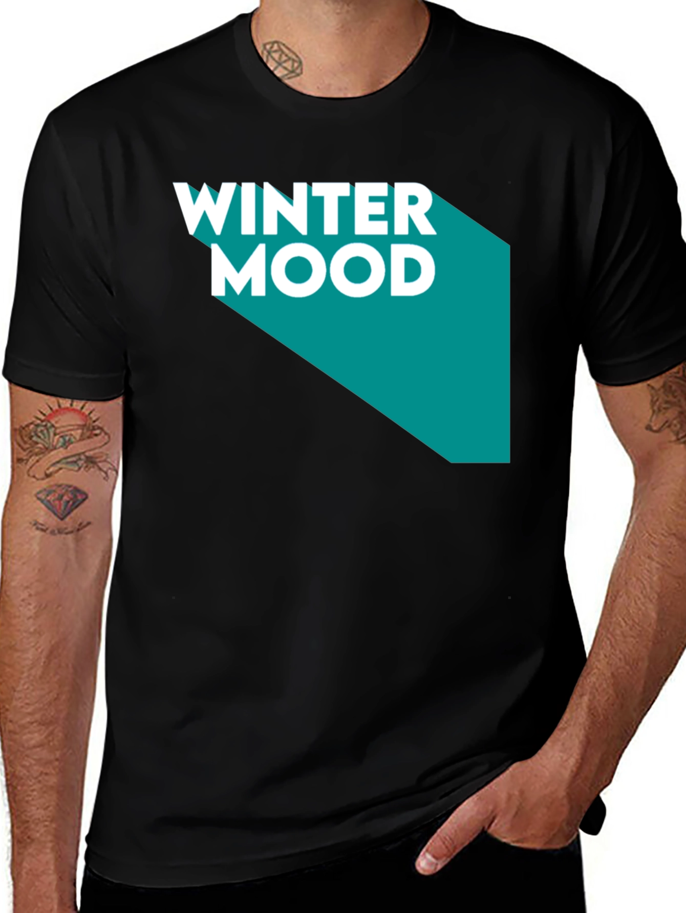 Variant 8 of Winter Mood Graphic Tee - Modern Design