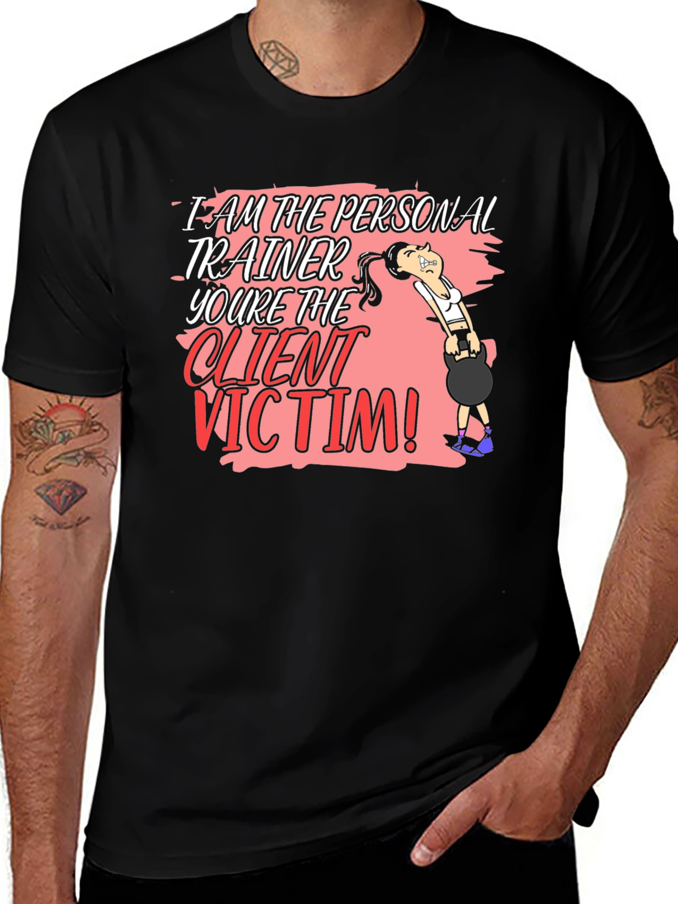 Variant 2 of Personal Trainer Victim T-Shirt