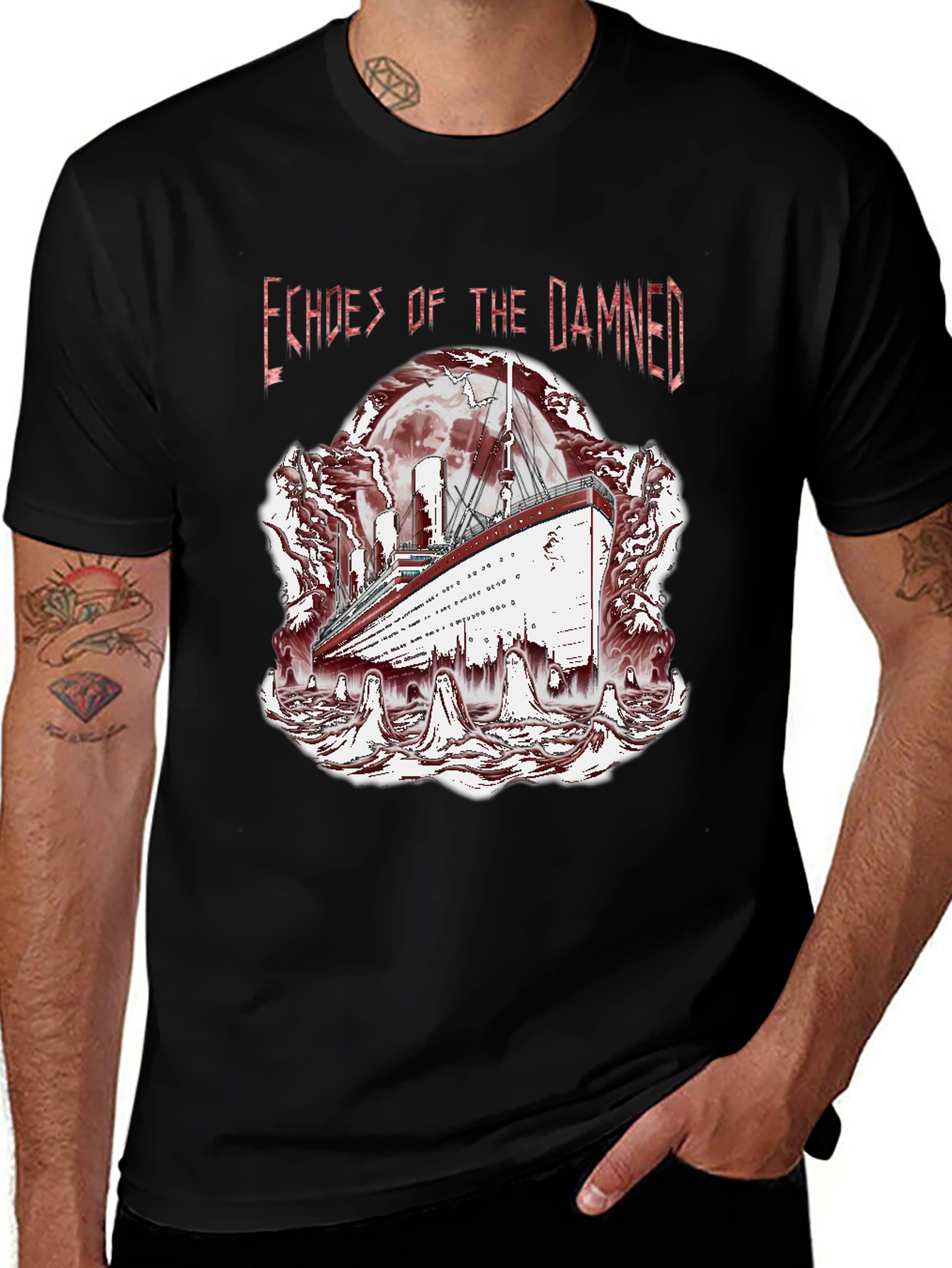 Variant 4 of Echoes of the Damned Graphic Tee