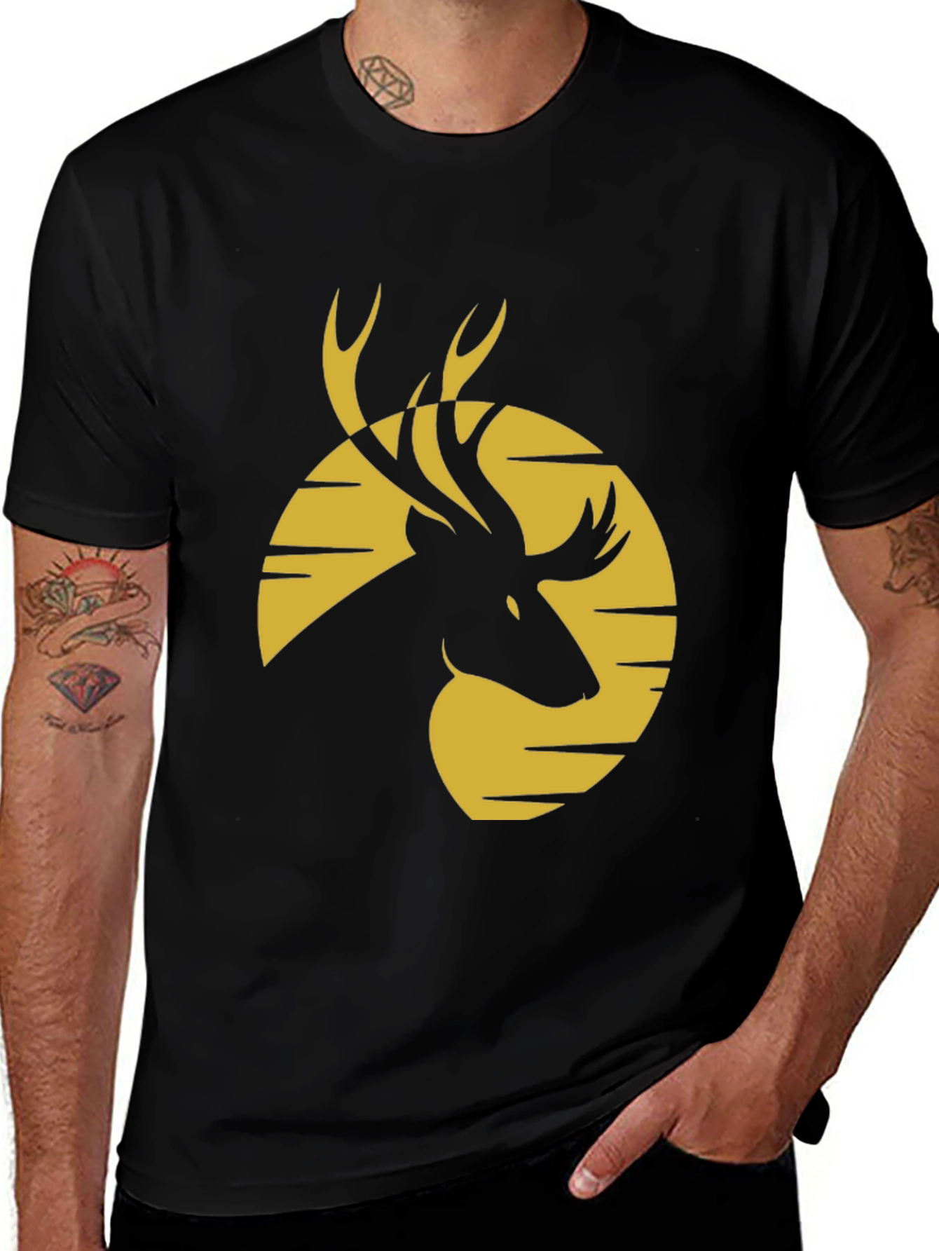 Variant 27 of Deer Silhouette T-Shirt