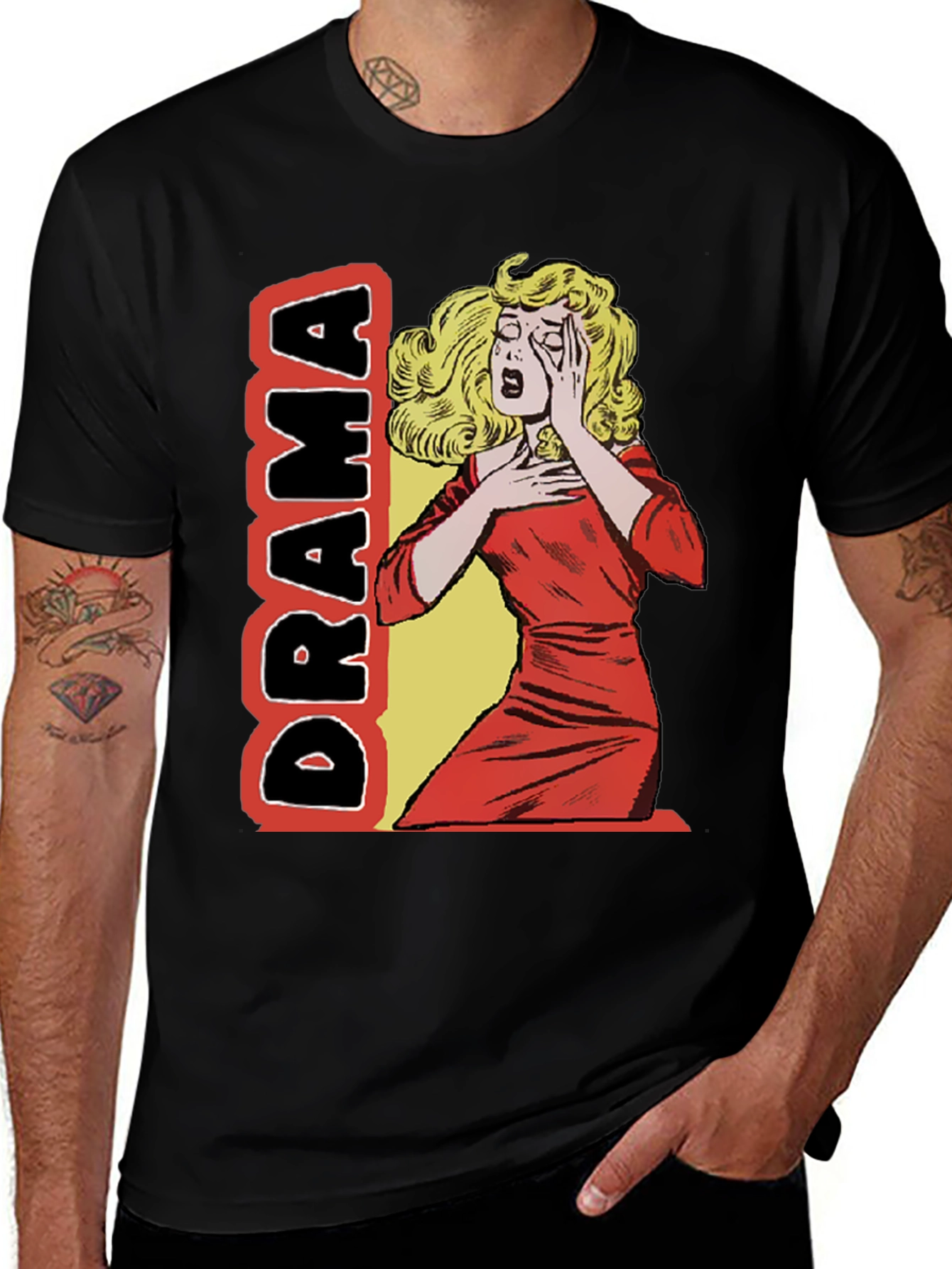 Variant 27 of Drama Queen Graphic Tee - Black