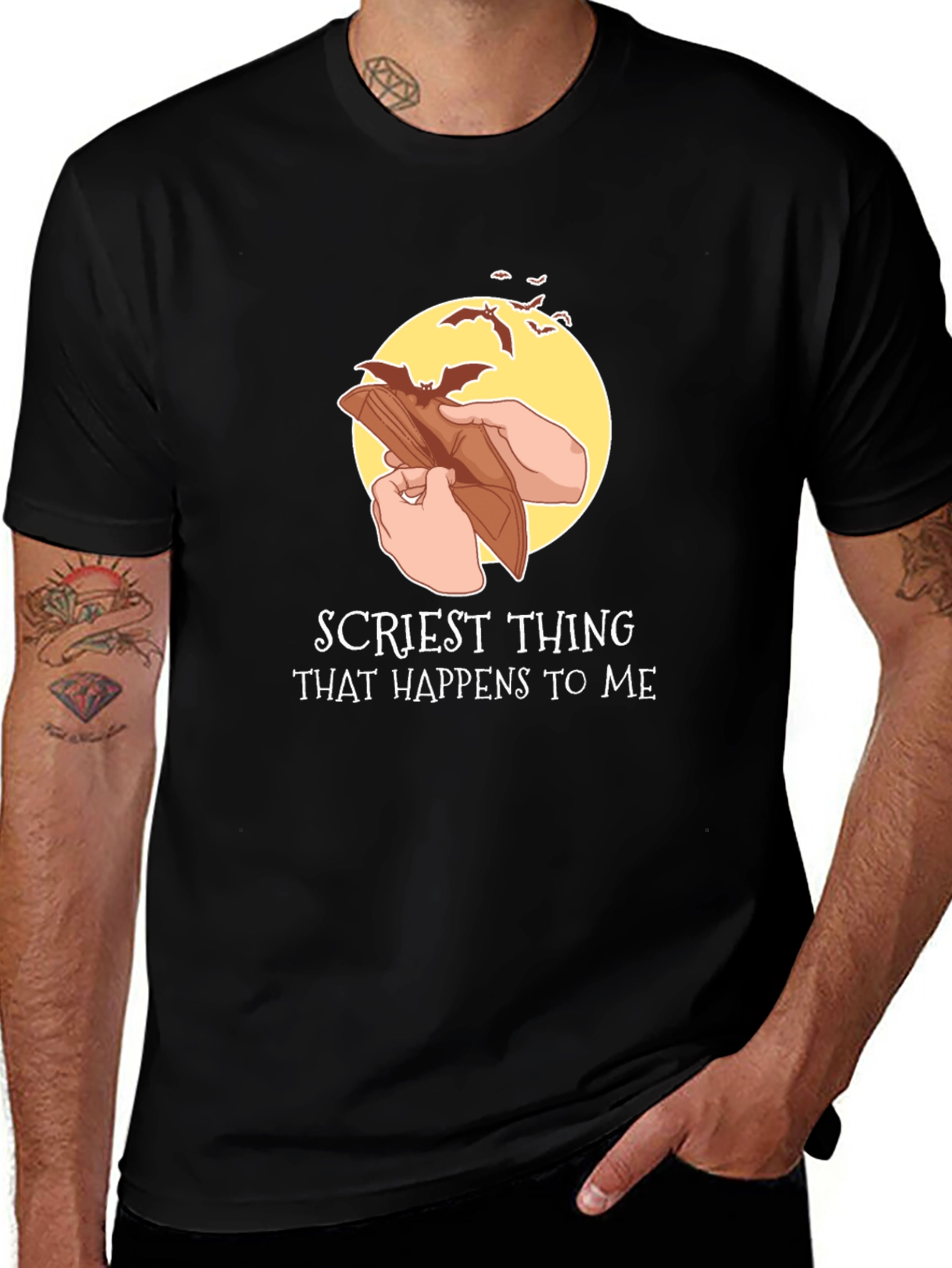 Variant 4 of Spooky Empty Wallet T-Shirt - Halloween Humor