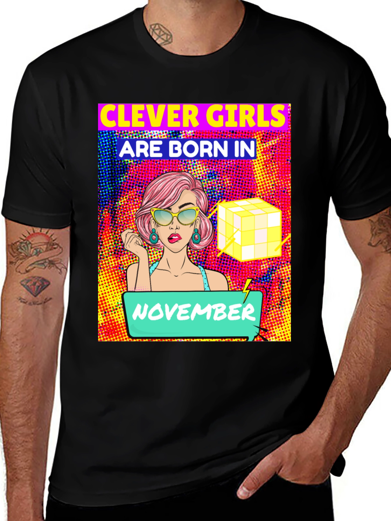 Variant 20 of Clever Girls Born in November T-Shirt
