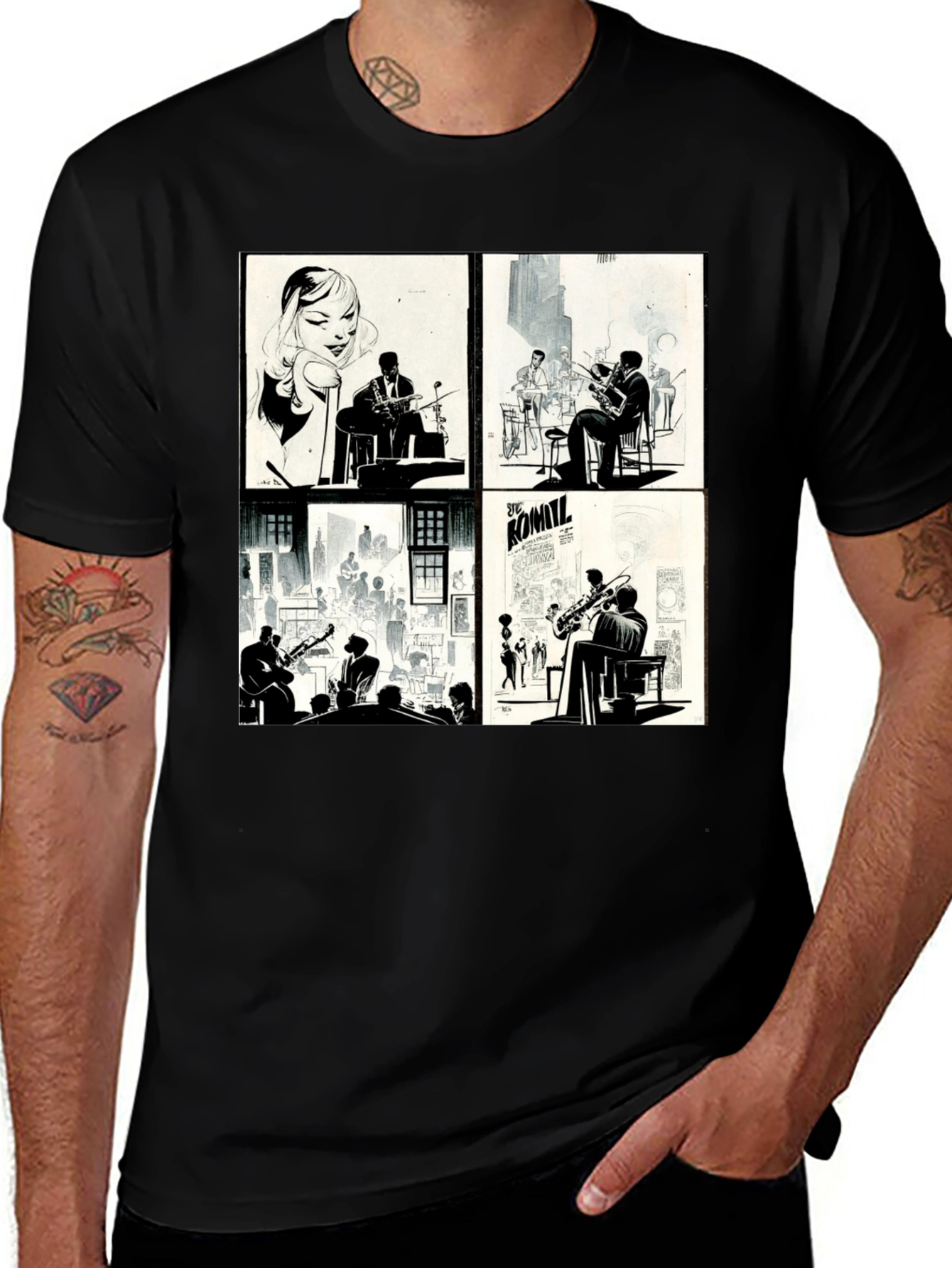 Variant 30 of Jazz Club Black Tee