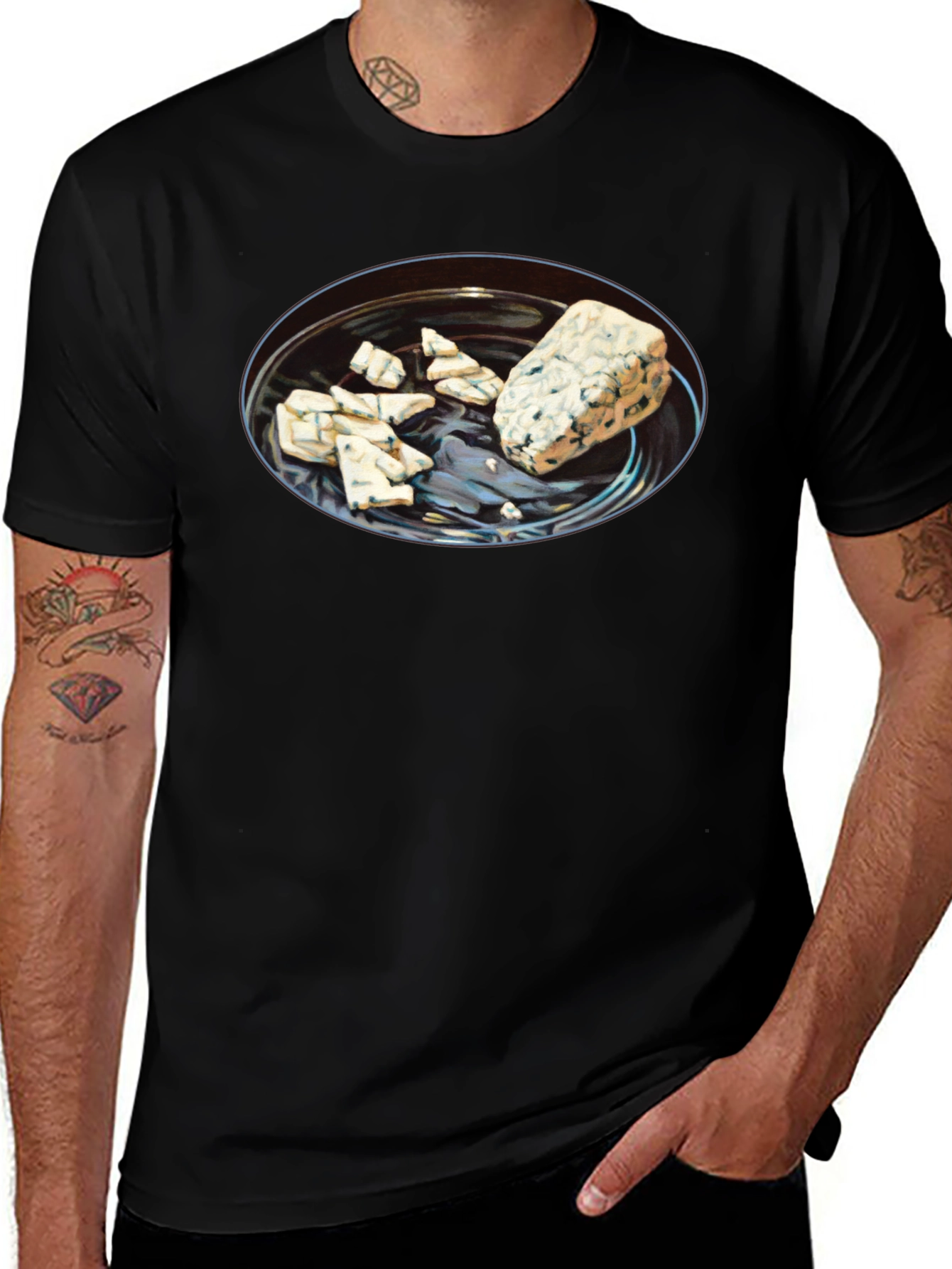 Variant 15 of Blue Cheese Plate Graphic Tee