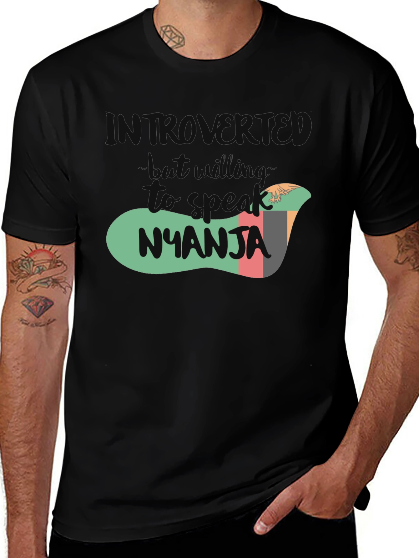 Introvert Nyanja Zambia Pride T-Shirt