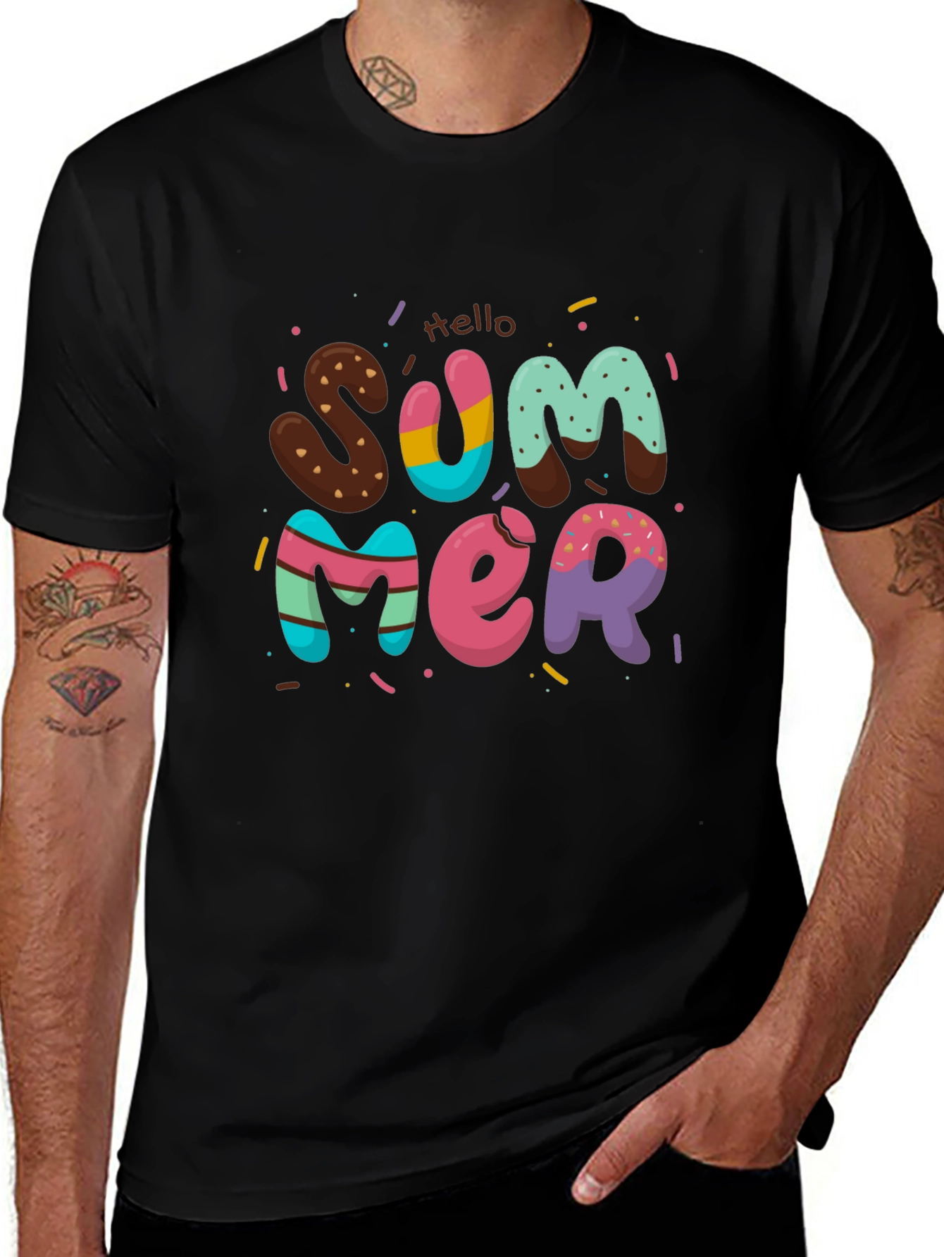 Variant 26 of Hello Summer Fun Graphic T-Shirt