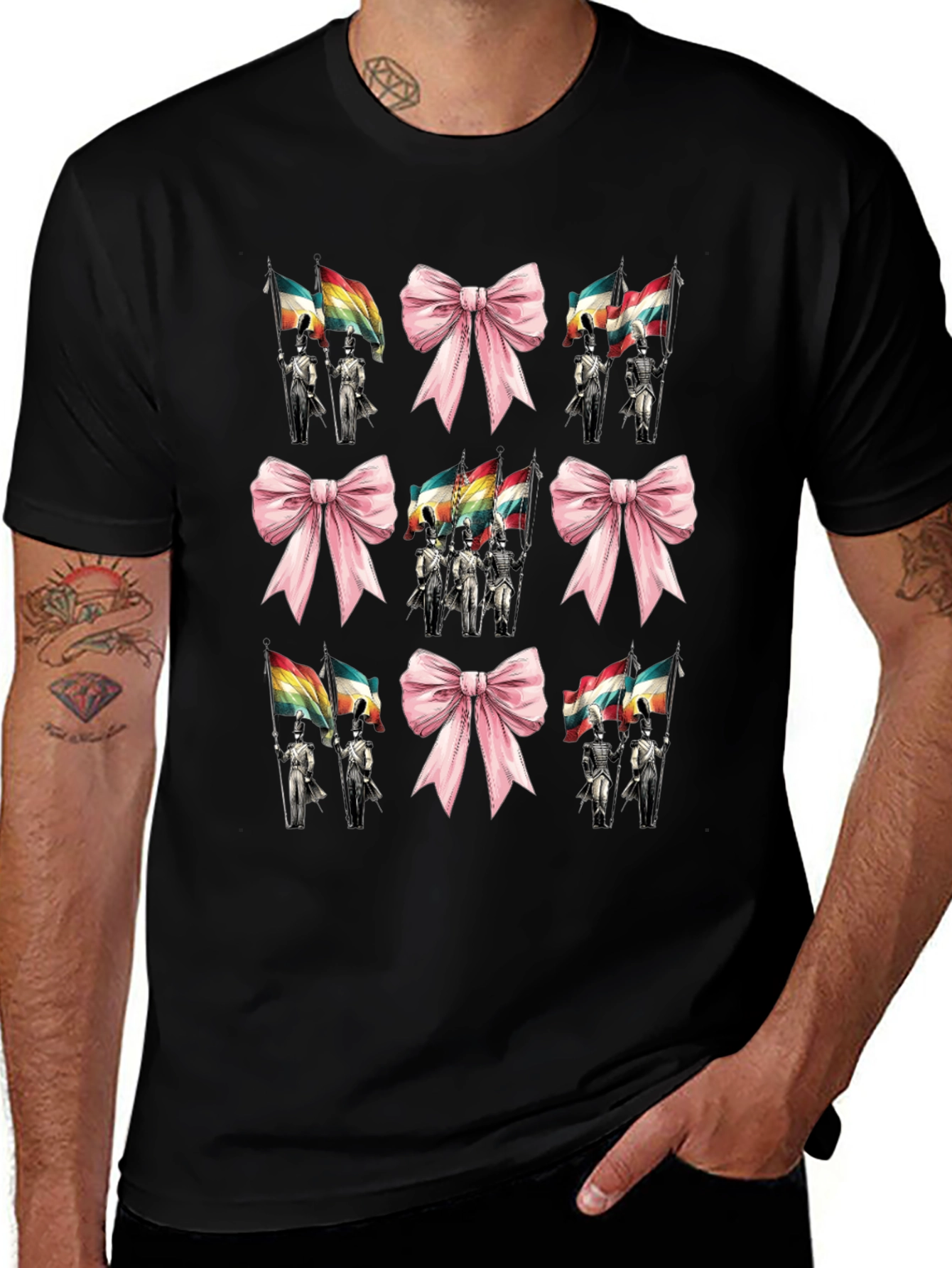 Variant 11 of Marching Band Bows Graphic Tee