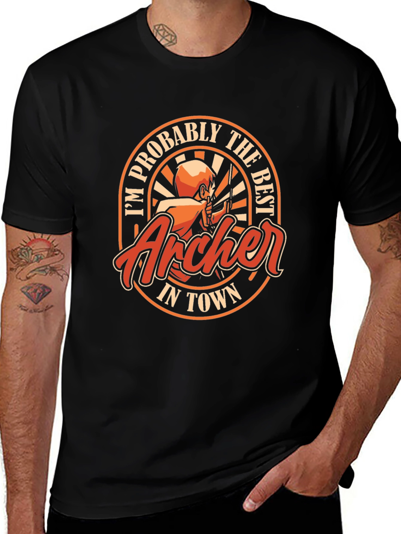 Variant 30 of Archer T-Shirt - Funny Archery Gift for Men