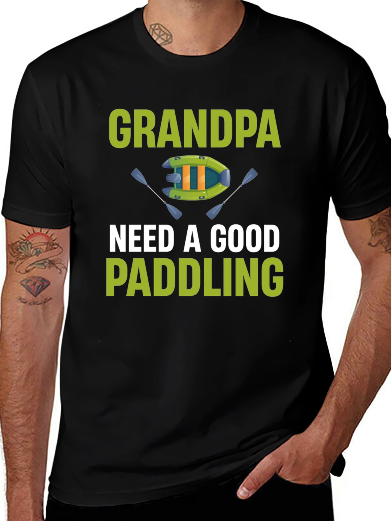 Variant 28 of Grandpa Paddling T-Shirt
