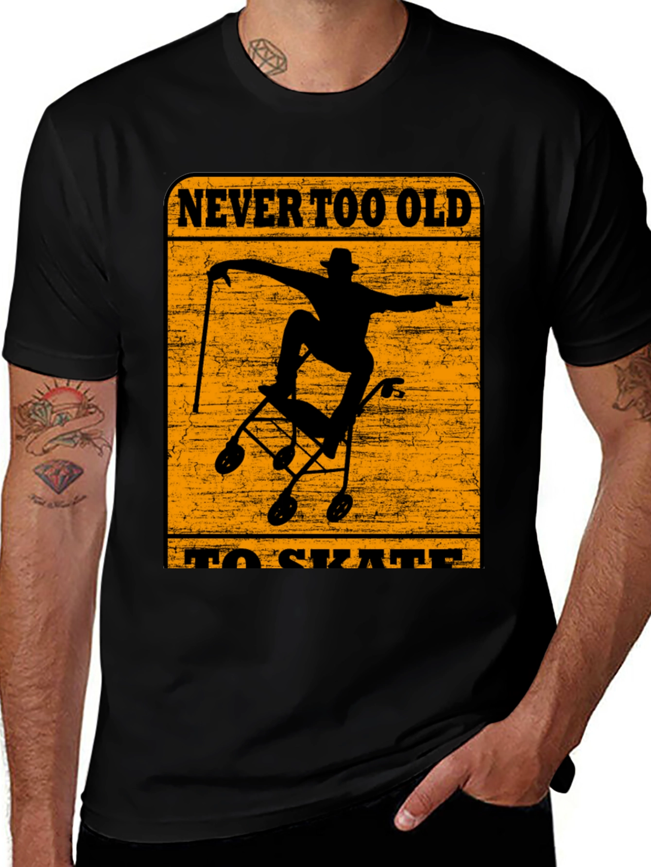 Variant 6 of Never Too Old To Skate Graphic Tee