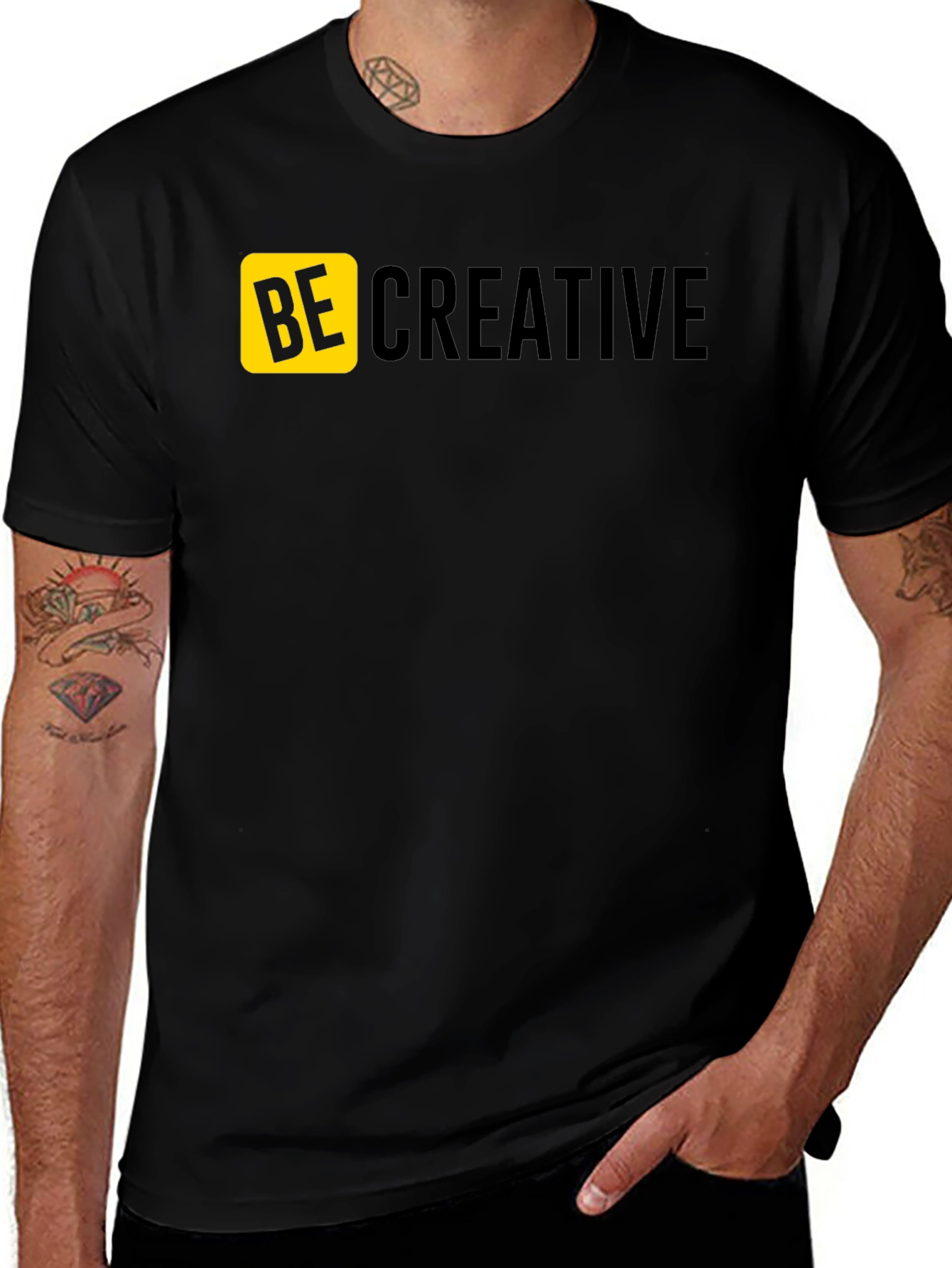 Variant 13 of Be Creative Black T-Shirt