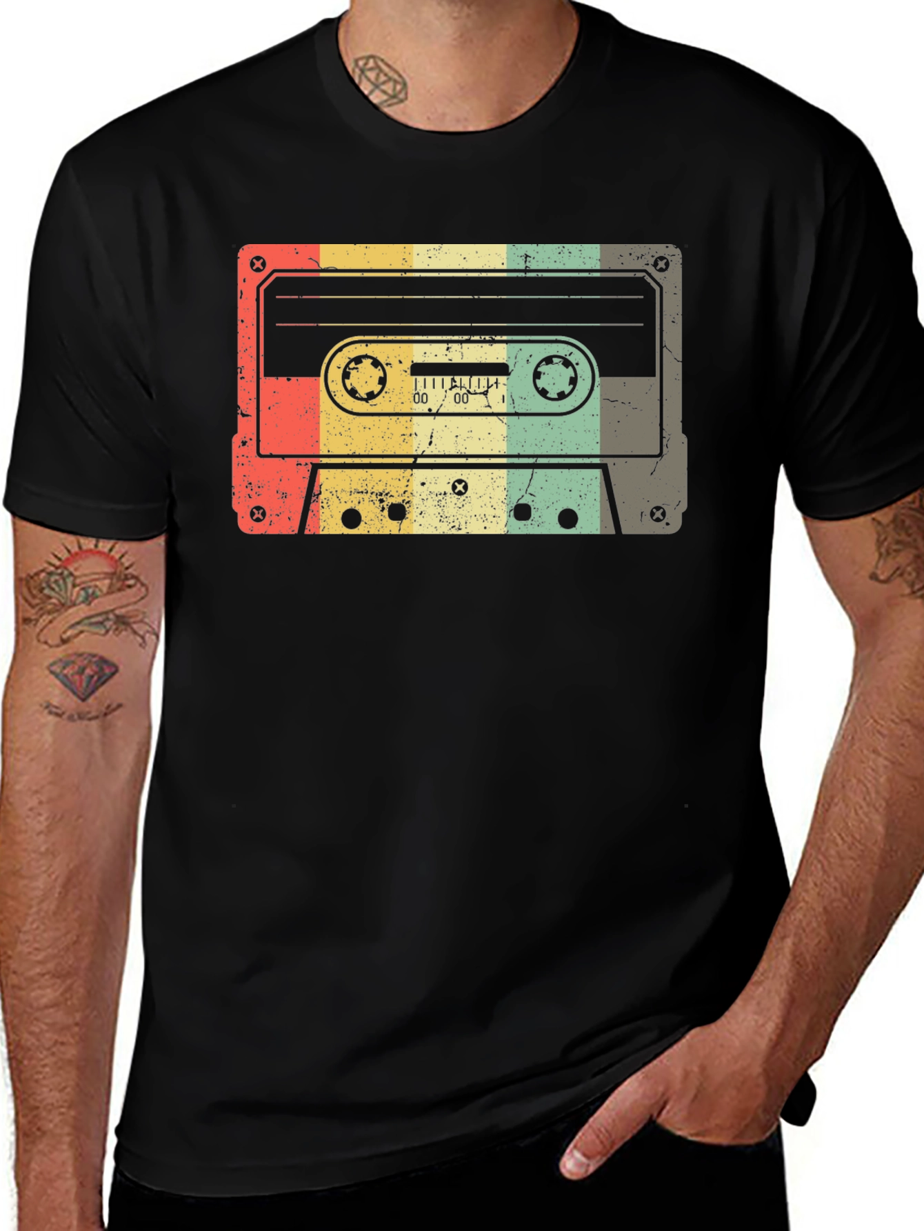 Variant 16 of Vintage Retro Cassette Tape Graphic T-Shirt