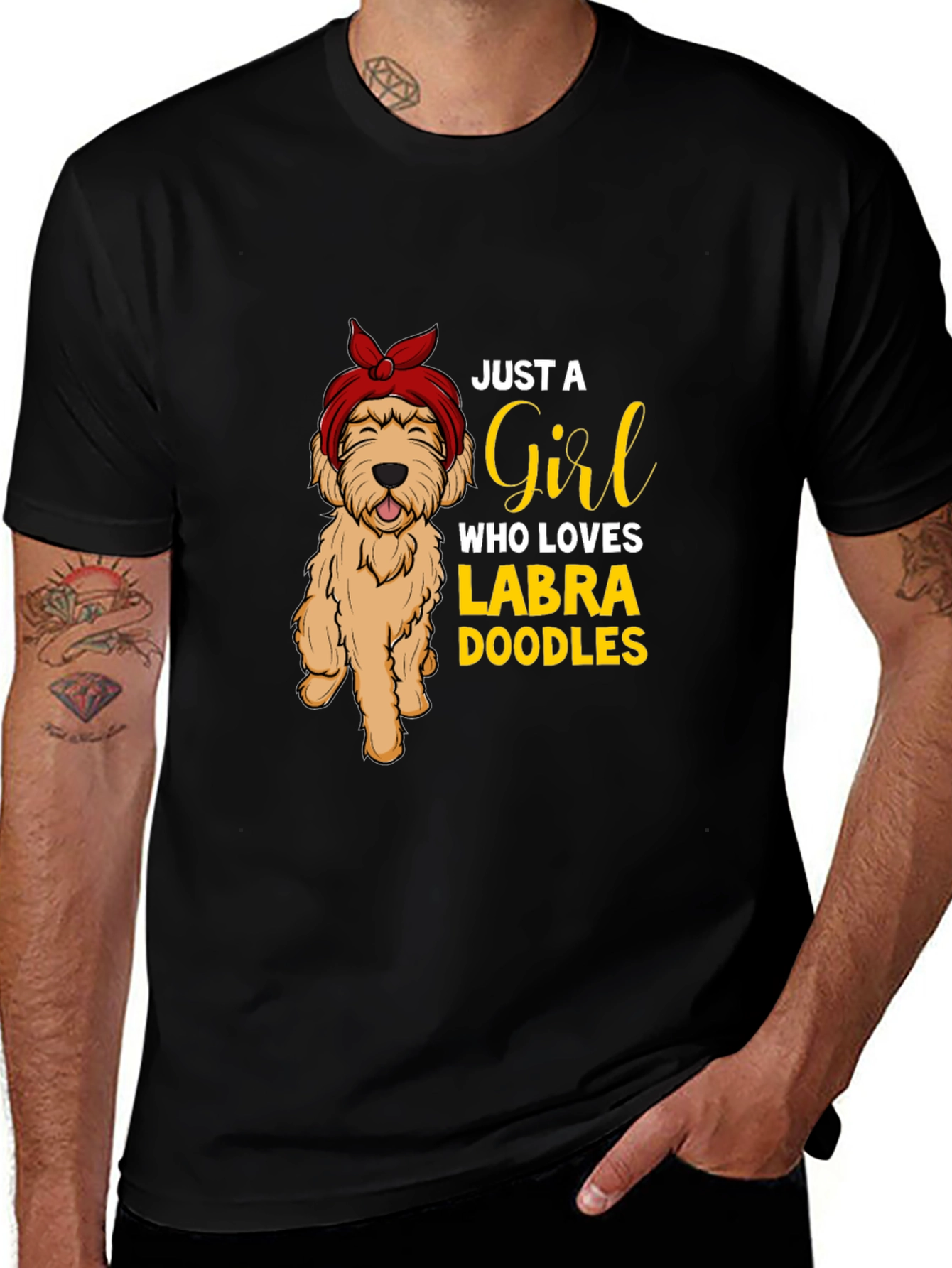 Labradoodle Lover T-Shirt - Just A Girl Who Loves Doodles