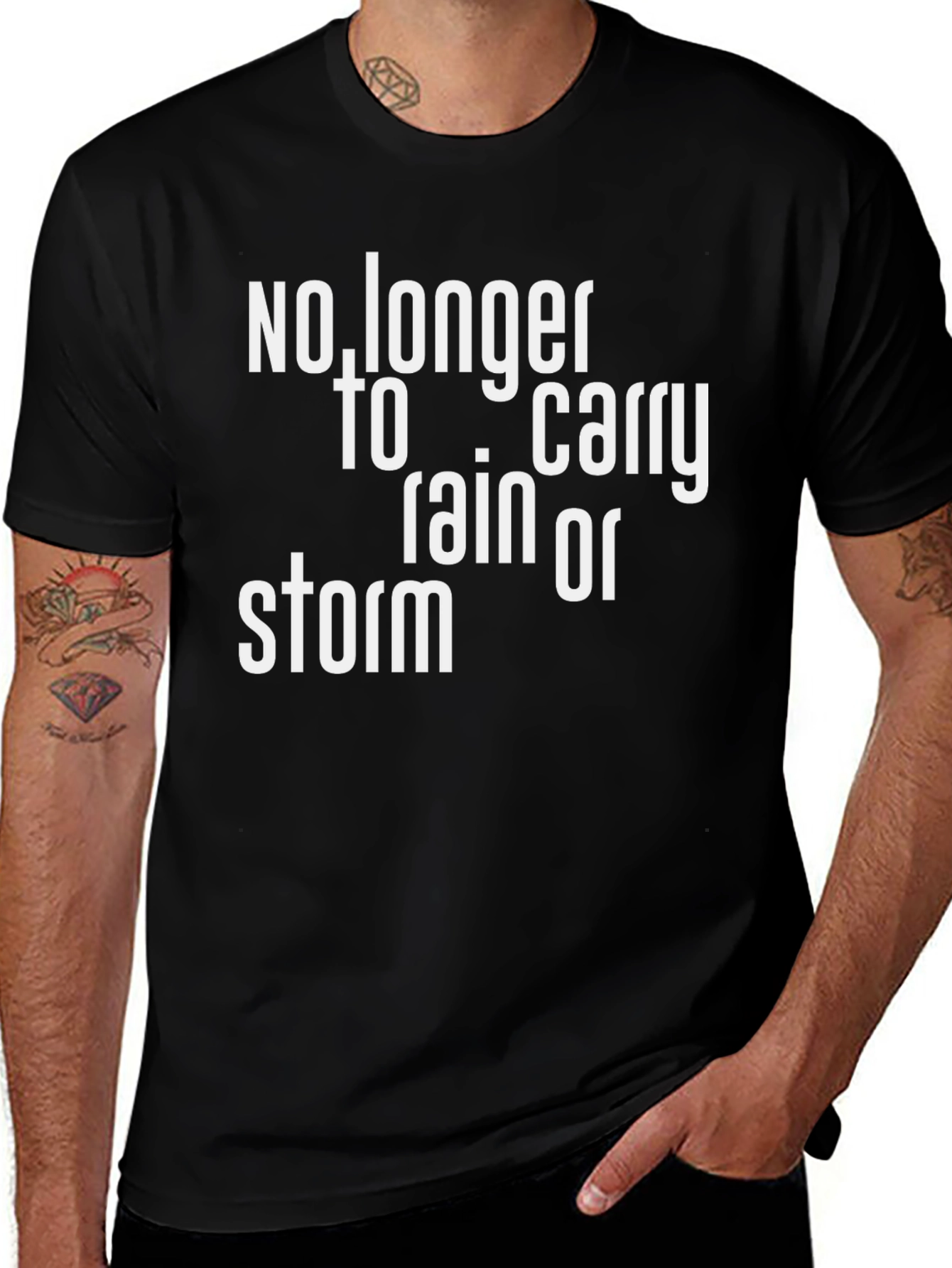 Variant 11 of No Longer Carry Rain or Storm Graphic Tee