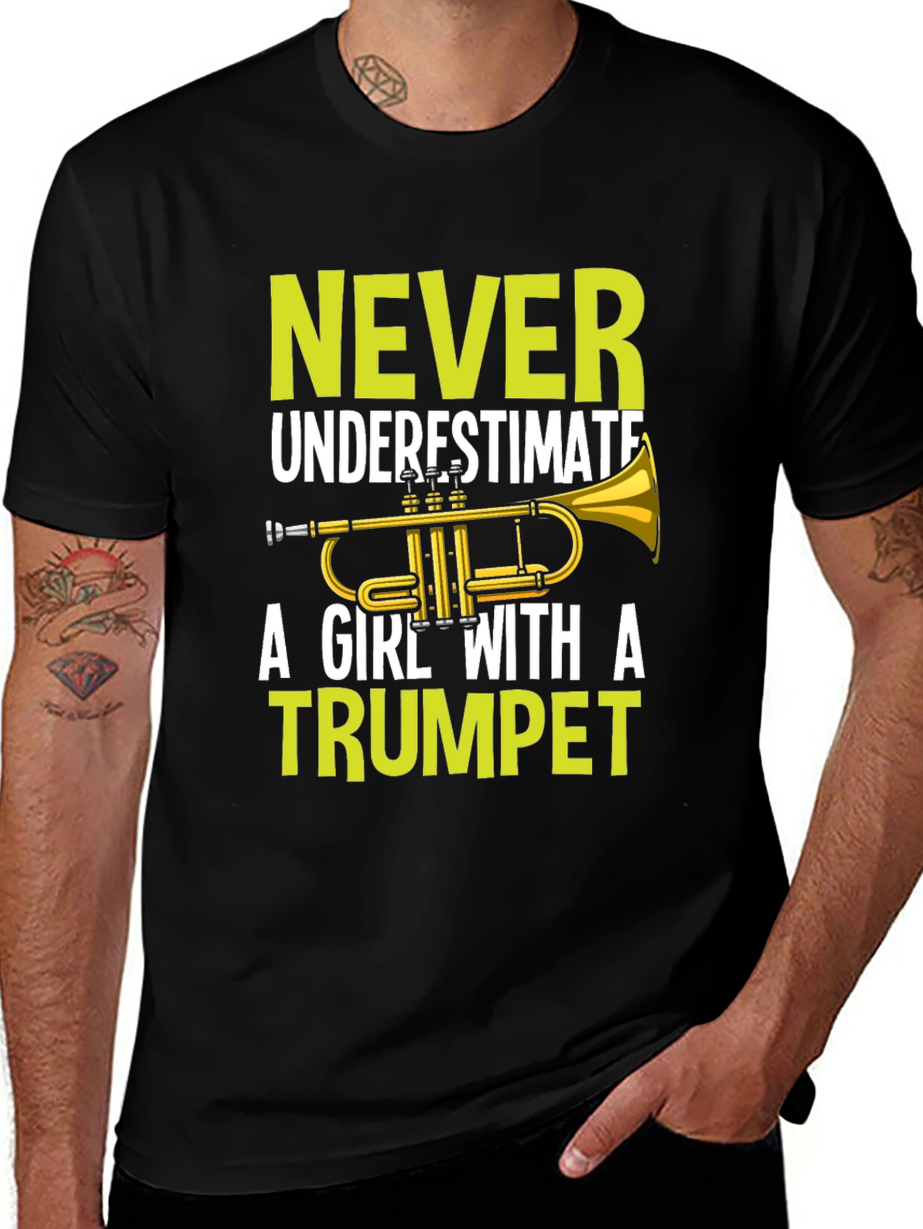 Variant 9 of Never Underestimate Trumpet Girl T-Shirt